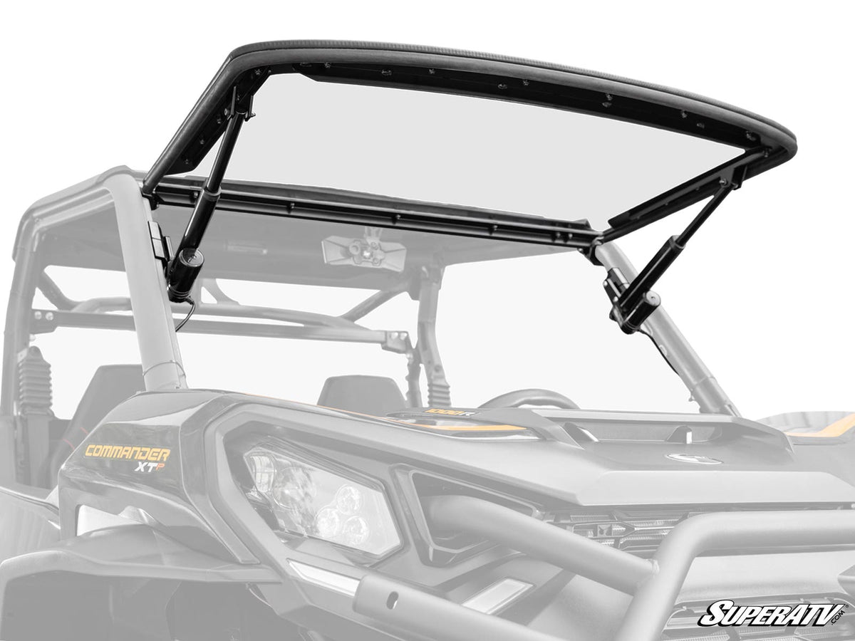Photo of SuperATV Can-Am Maverick Trail MaxDrive Power Flip Windshield by SuperATV - Premium Windshields for UTVs / Side by Sides