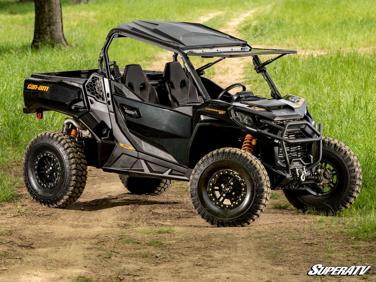 Photo of SuperATV Can-Am Maverick Sport MaxDrive Power Flip Windshield by SuperATV - Premium Windshields for UTVs / Side by Sides