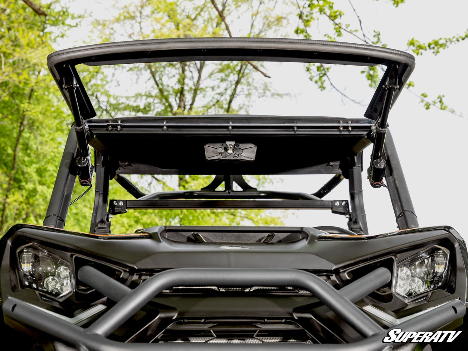 Photo of SuperATV Can-Am Commander MaxDrive Power Flip Windshield by SuperATV - Premium Windshields for UTVs / Side by Sides
