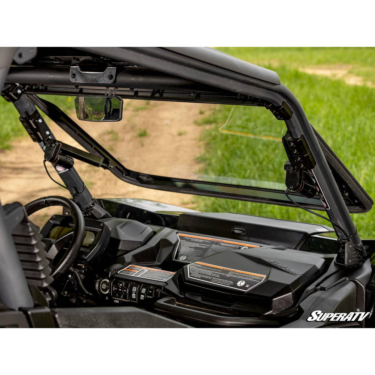 Can Am Commander MaxDrive Power Flip Windshield