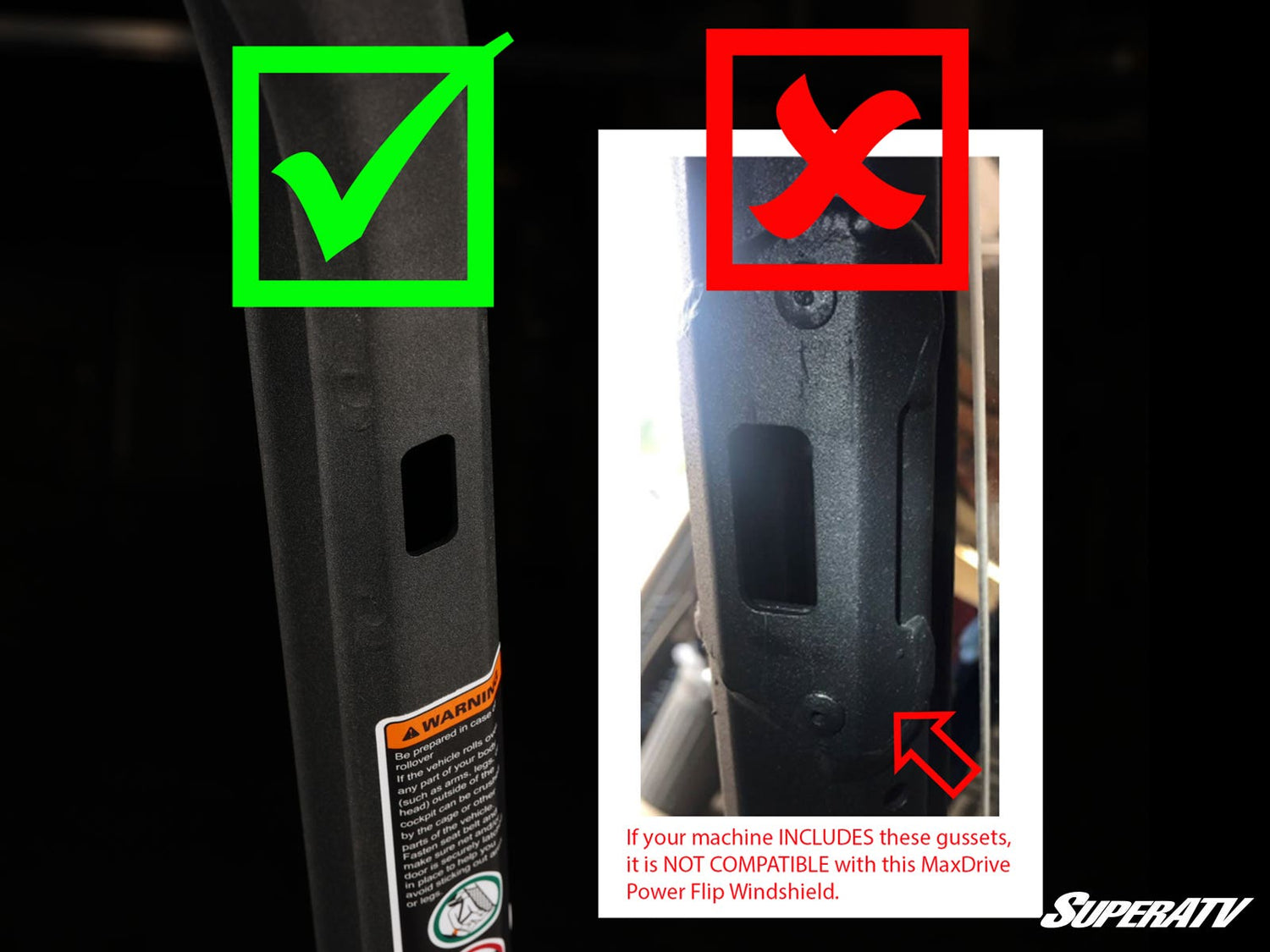 Photo of SuperATV Can-Am Maverick Sport MaxDrive Power Flip Windshield by SuperATV - Premium Windshields for UTVs / Side by Sides