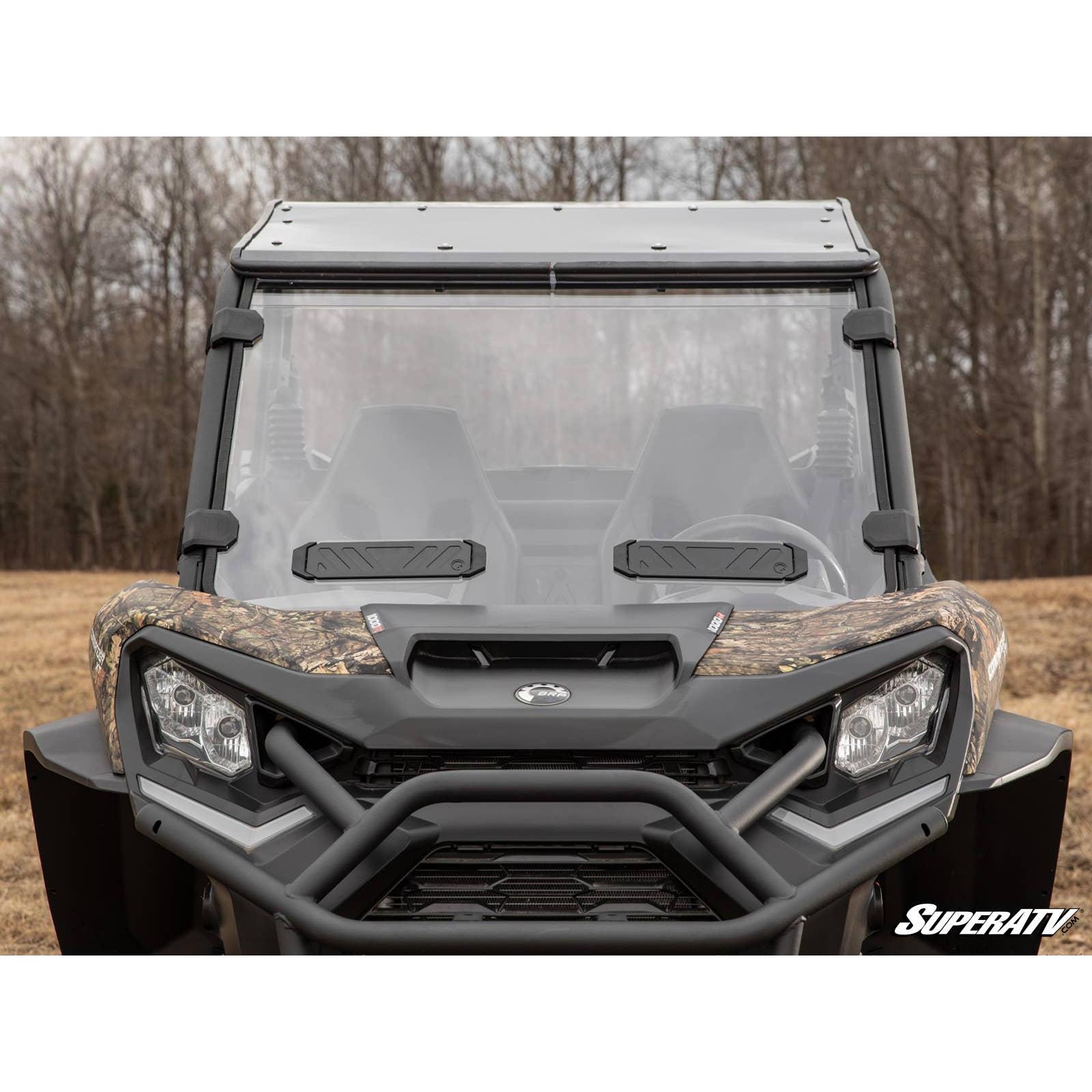 Photo of Can Am Maverick Sport Scratch Resistant Vented Full Windshield by SuperATV - Premium Windshields for UTVs / Side by Sides