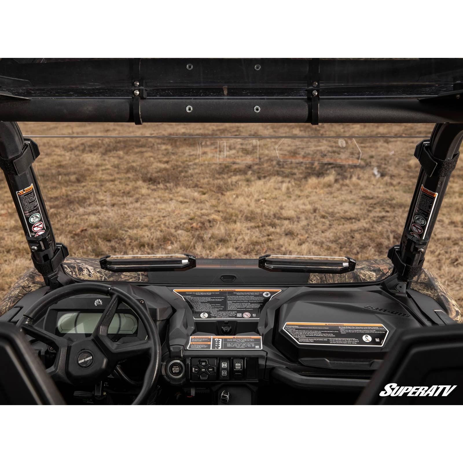 Photo of Can Am Maverick Sport Scratch Resistant Vented Full Windshield by SuperATV - Premium Windshields for UTVs / Side by Sides