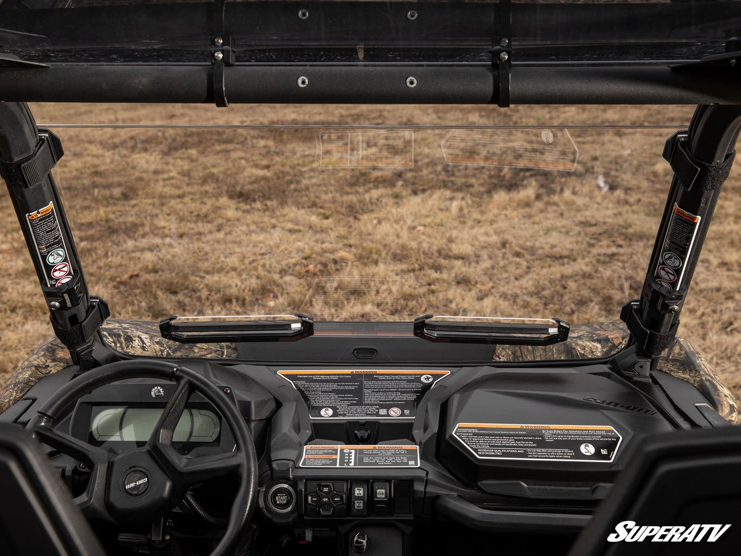 Photo of SuperATV Can-Am Maverick Trail Vented Full Windshield by SuperATV - Premium Windshields for UTVs / Side by Sides