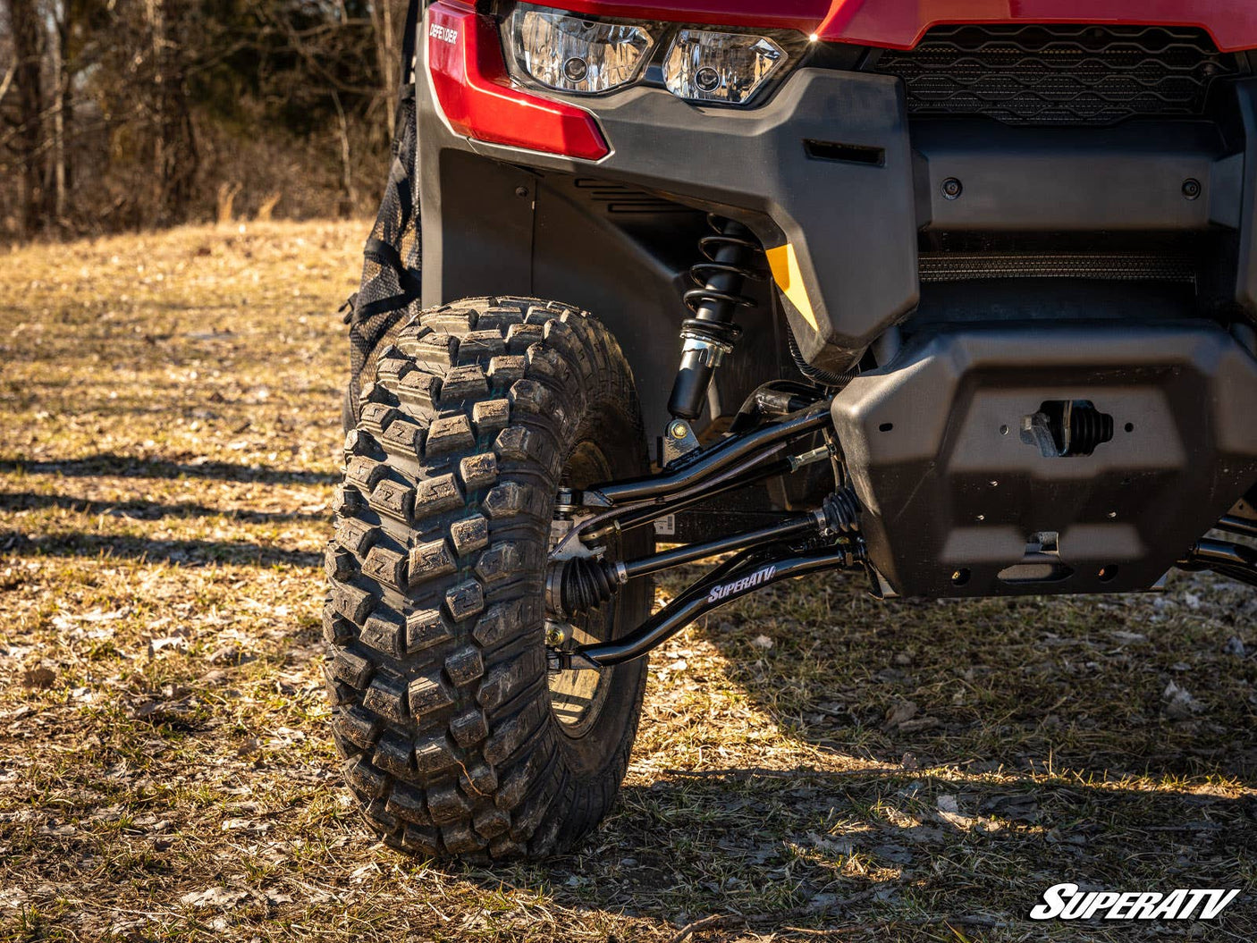 Can-Am Defender HD 7 High Clearance 2in. Forward Offset A-Arms - Standard Duty Ball Joints