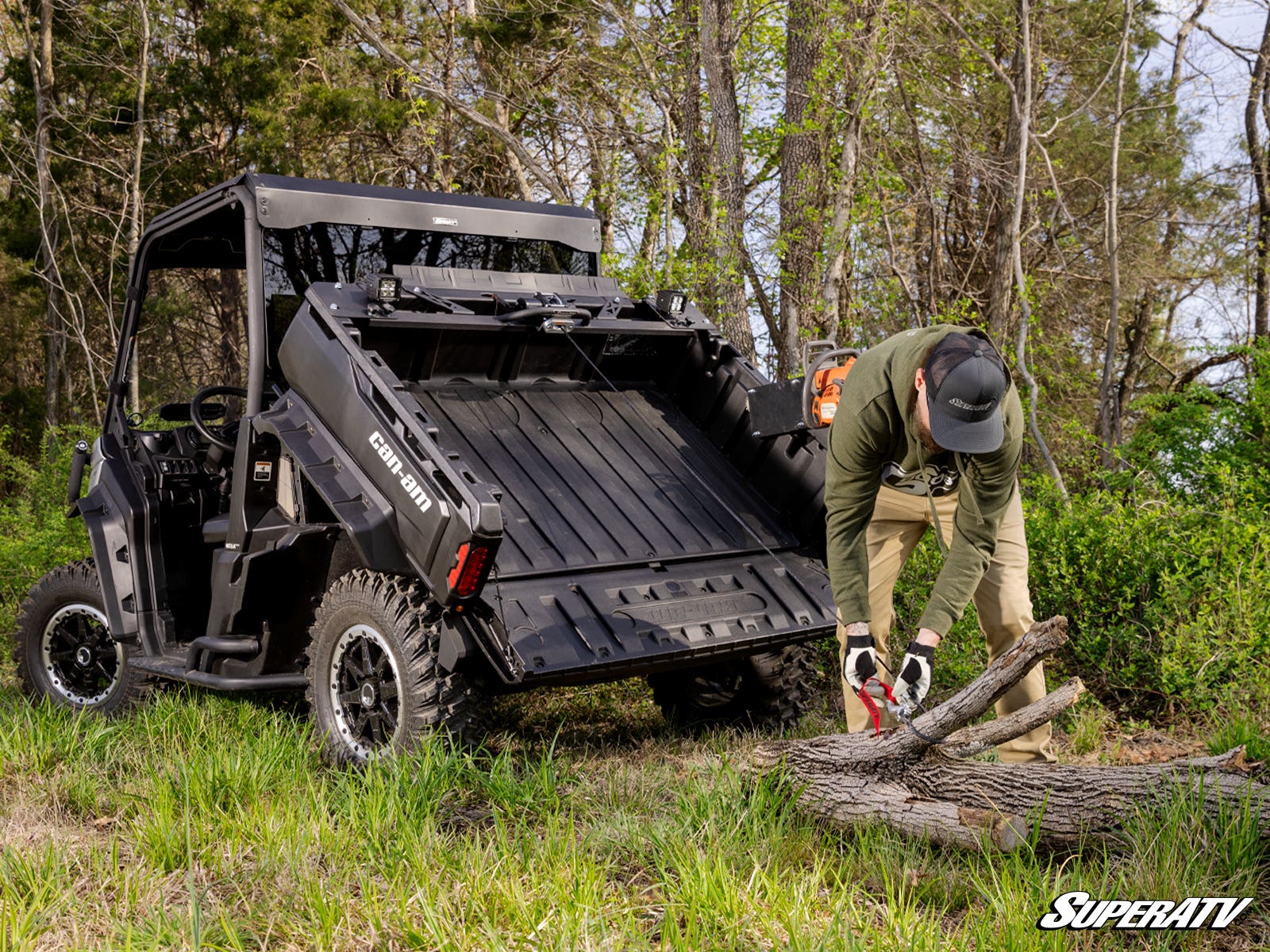 Can-Am Defender Bed Winch