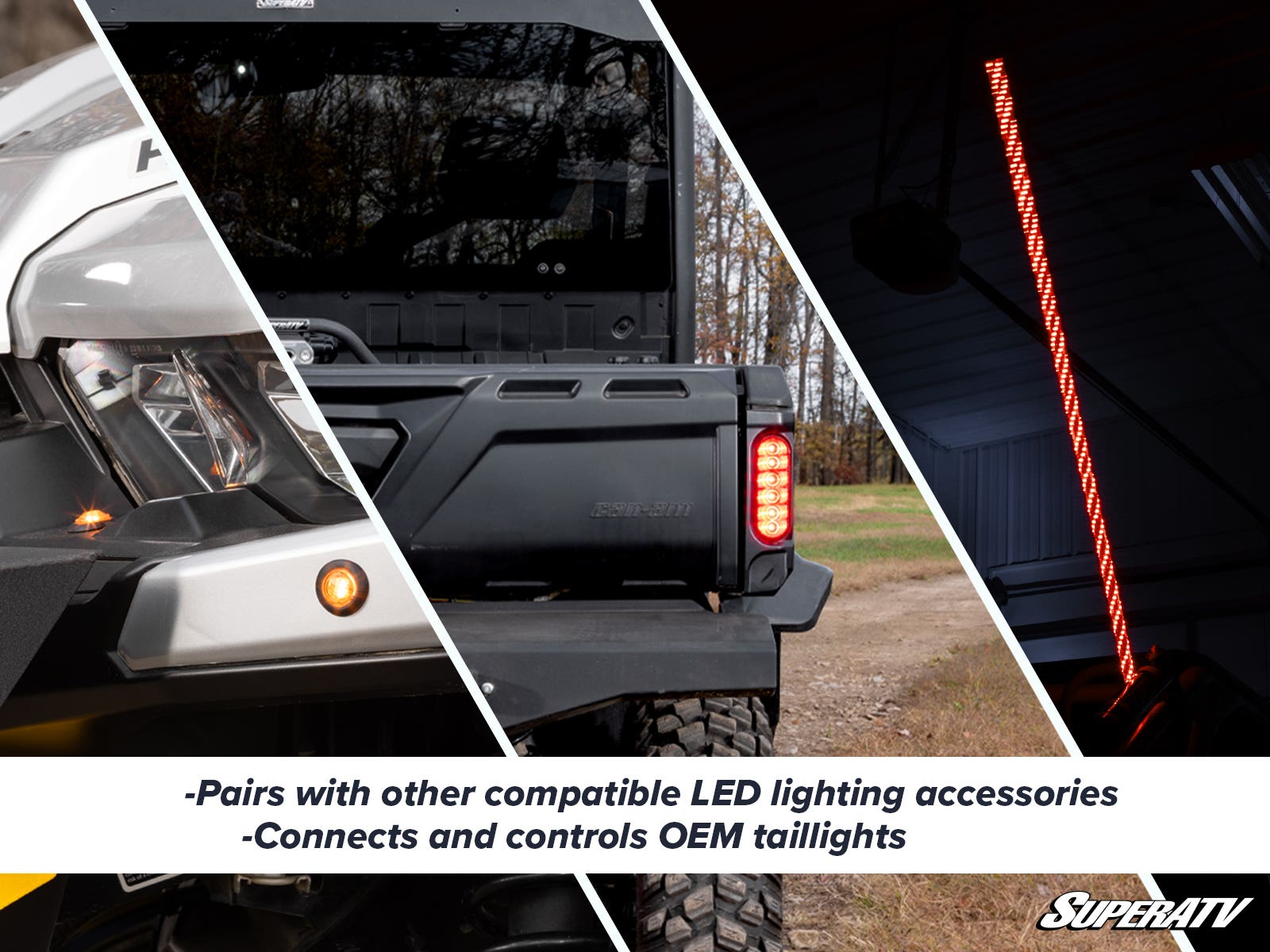 Photo of SuperATV Can-Am Defender Deluxe Self-Canceling Turn Signal Kit by SuperATV - Premium Street Legal Kits for UTVs / Side by Sides