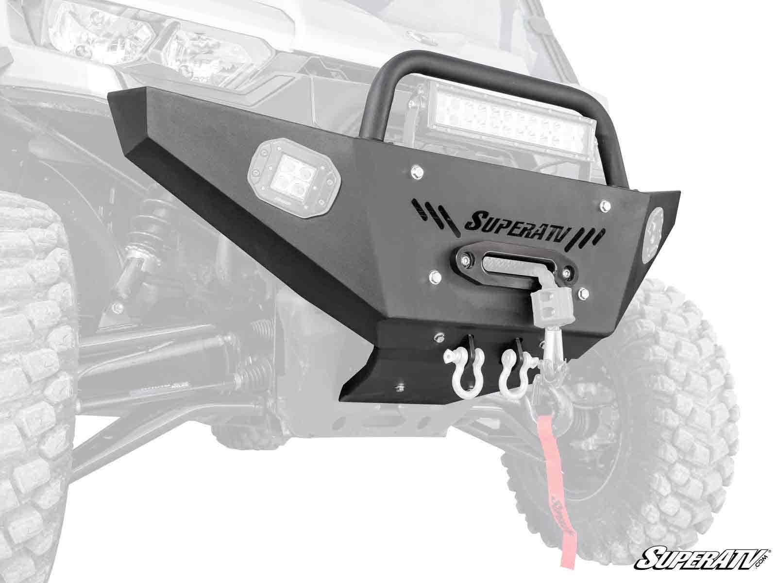 Photo of SuperATV Can-Am Defender Heavy Weight Winch-Ready Front Bumper by SuperATV - Premium Bumpers for UTVs / Side by Sides