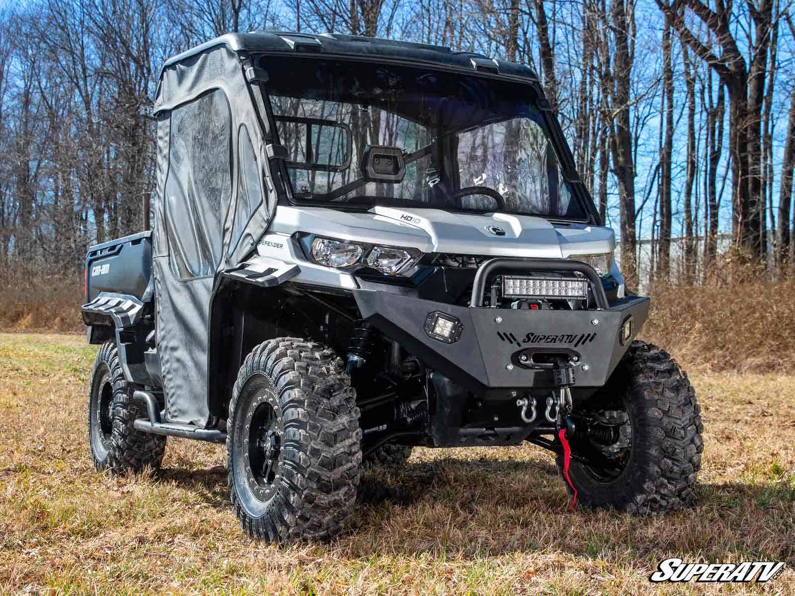 Photo of SuperATV Can-Am Defender Heavy Weight Winch-Ready Front Bumper by SuperATV - Premium Bumpers for UTVs / Side by Sides
