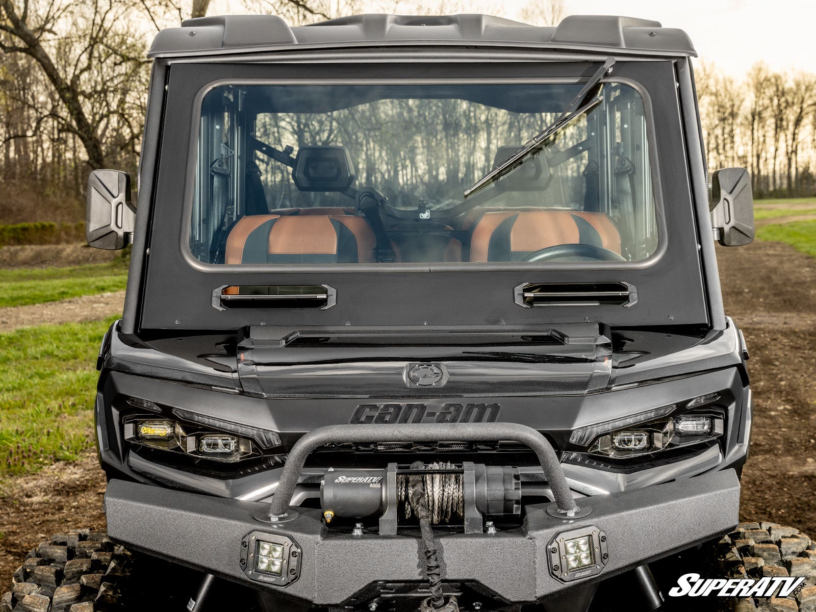 Can-Am Defender HD11 Glass Windshield