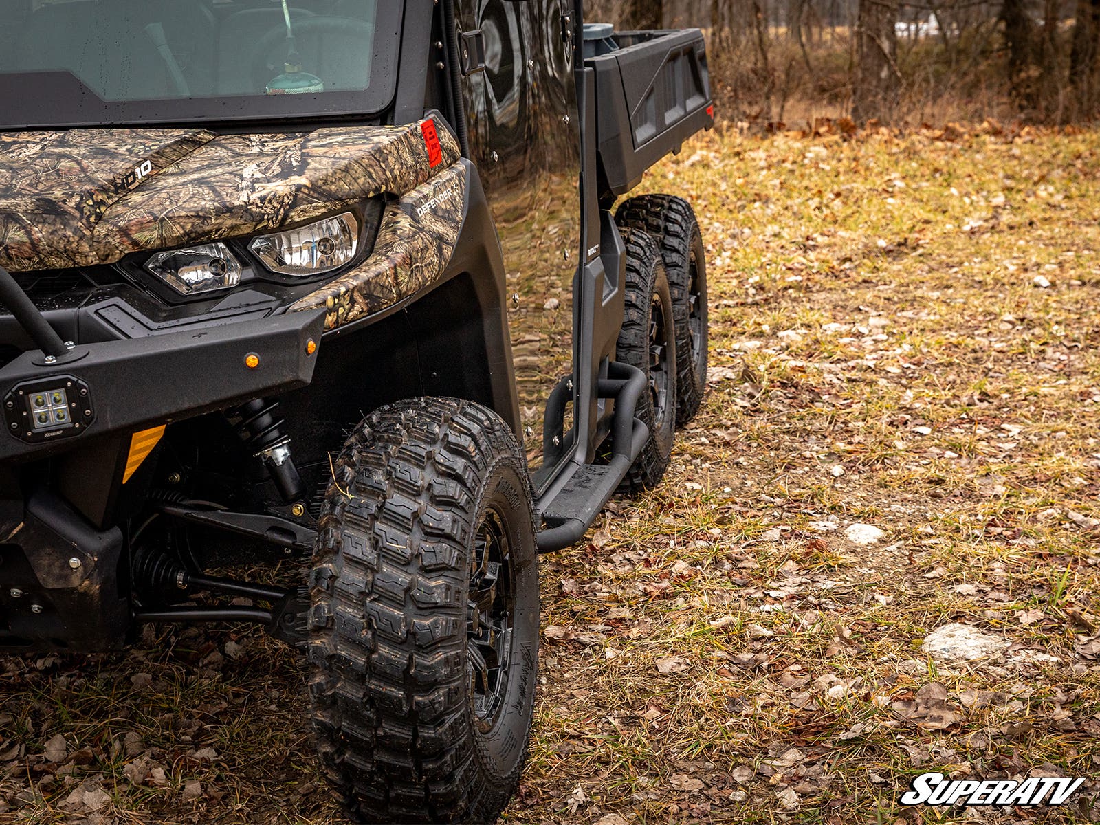 Photo of SuperATV Can-Am Defender Heavy-Duty Nerf Bars by SuperATV - Premium Nerf Bars for UTVs / Side by Sides