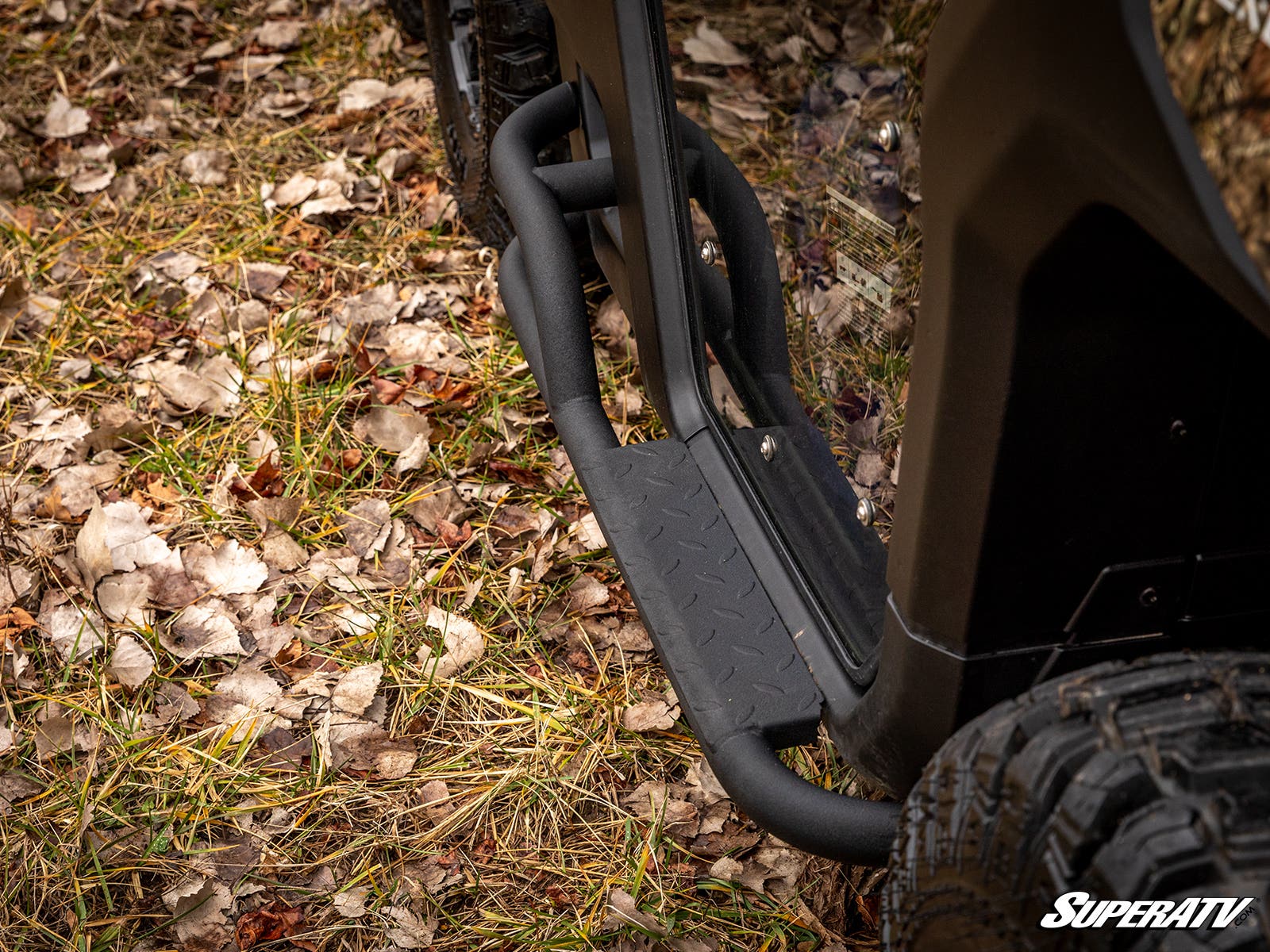 Photo of SuperATV Can-Am Defender Heavy-Duty Nerf Bars by SuperATV - Premium Nerf Bars for UTVs / Side by Sides