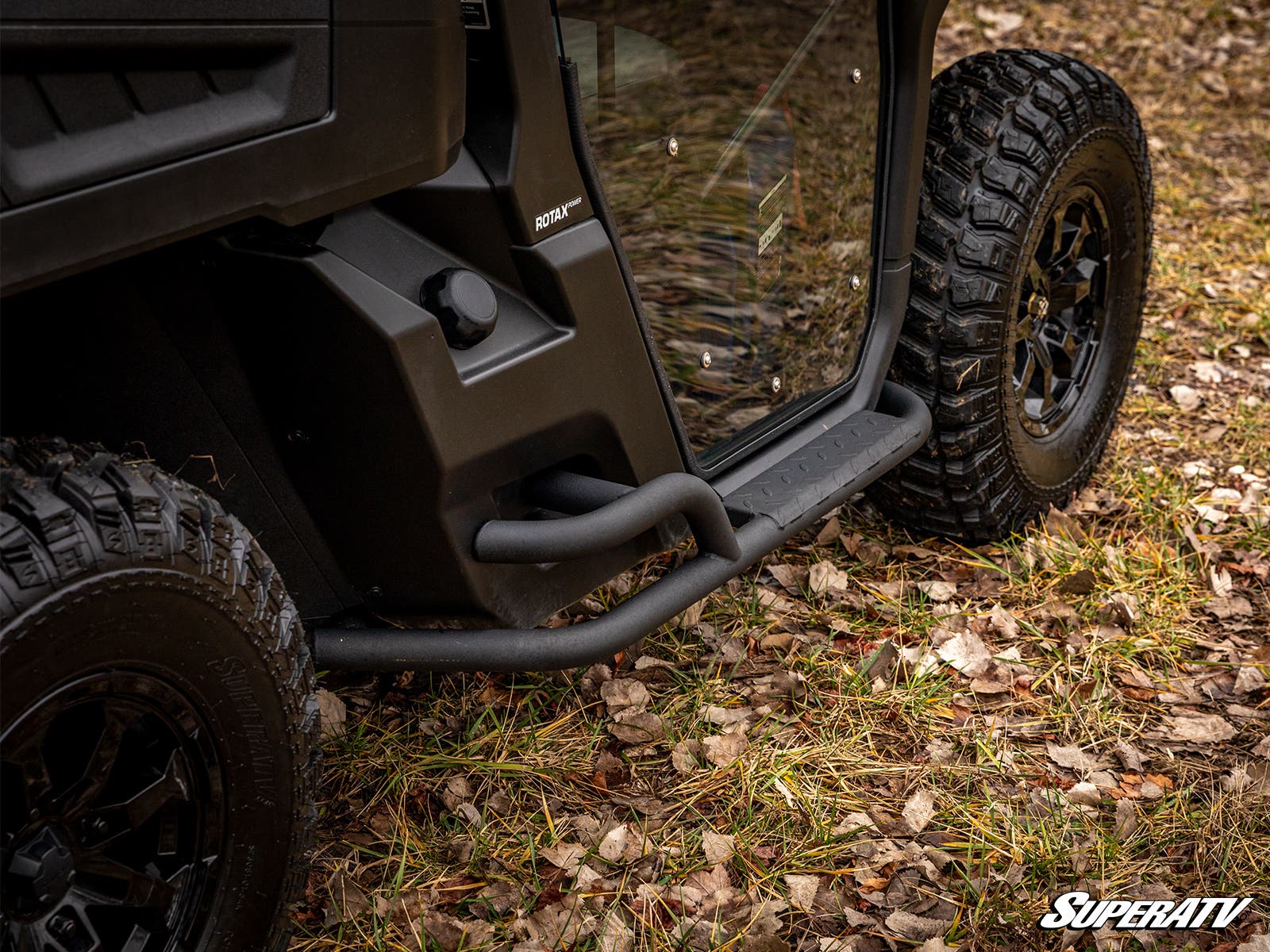 Photo of SuperATV Can-Am Defender Heavy-Duty Nerf Bars by SuperATV - Premium Nerf Bars for UTVs / Side by Sides