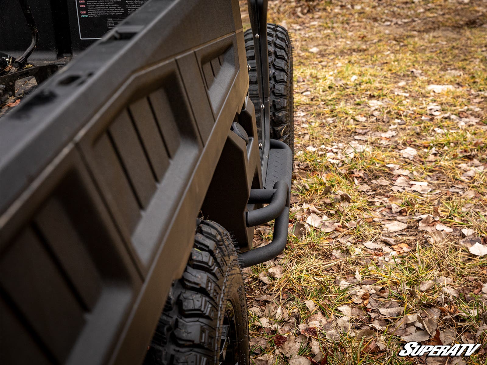 Photo of SuperATV Can-Am Defender Heavy-Duty Nerf Bars by SuperATV - Premium Nerf Bars for UTVs / Side by Sides