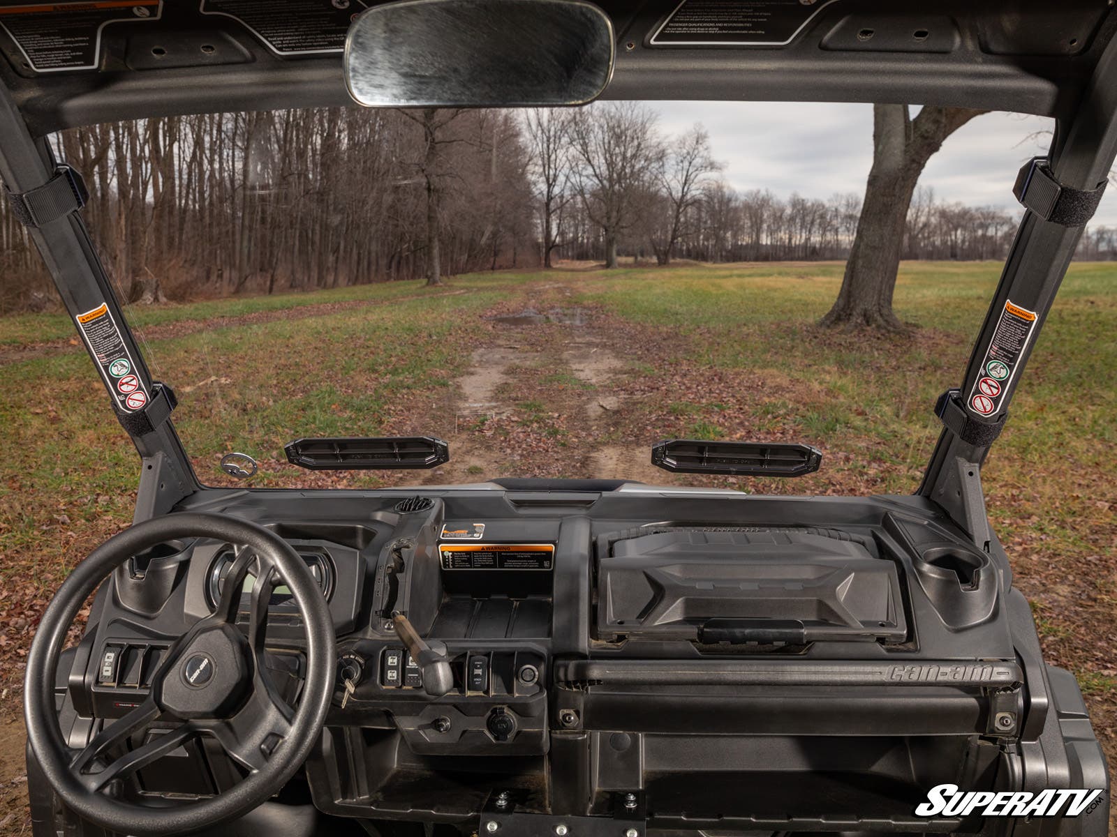 Photo of SuperATV Can-Am Defender Vented Full Windshield by SuperATV - Premium Windshields for UTVs / Side by Sides