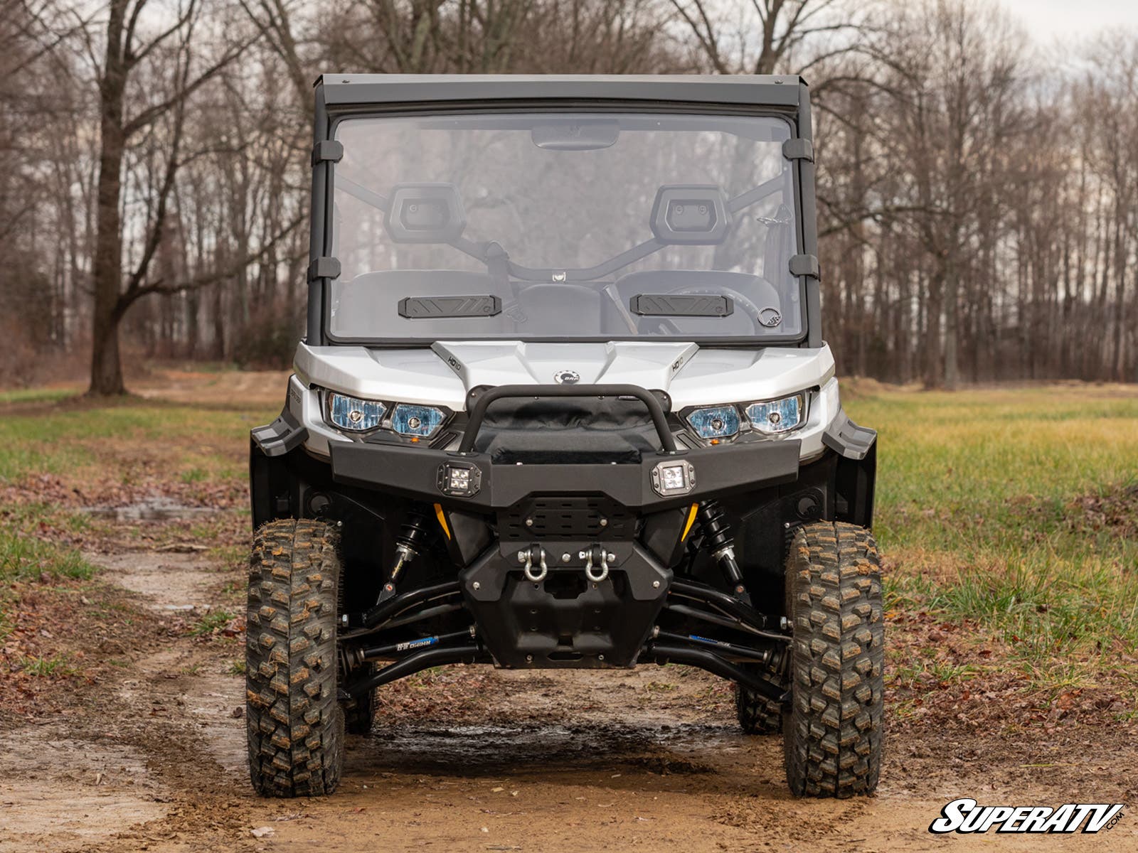 Photo of SuperATV Can-Am Defender Vented Full Windshield by SuperATV - Premium Windshields for UTVs / Side by Sides