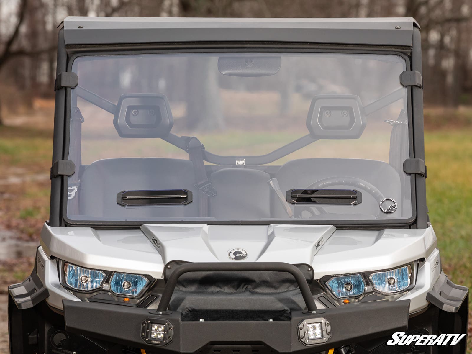Photo of SuperATV Can-Am Defender Vented Full Windshield by SuperATV - Premium Windshields for UTVs / Side by Sides