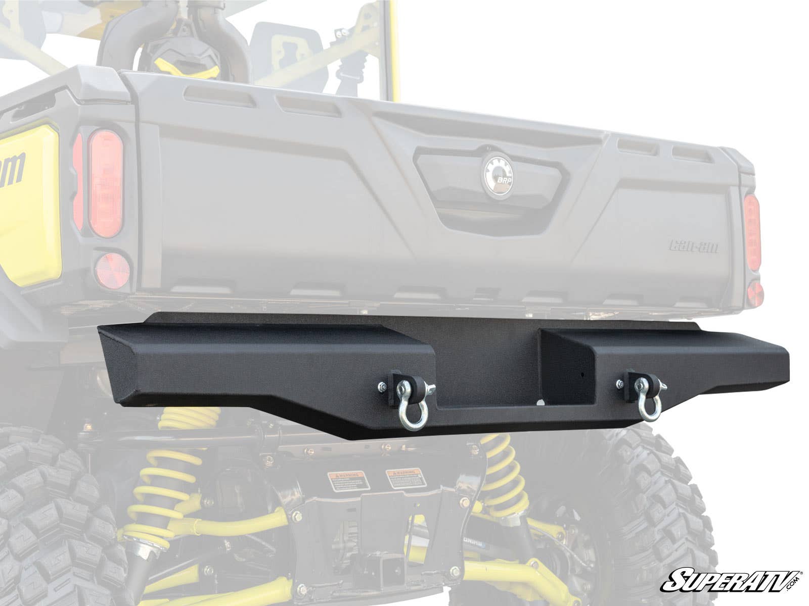 Photo of SuperATV Can-Am Defender Diamond Plate Rear Bumper by SuperATV - Premium Bumpers for UTVs / Side by Sides