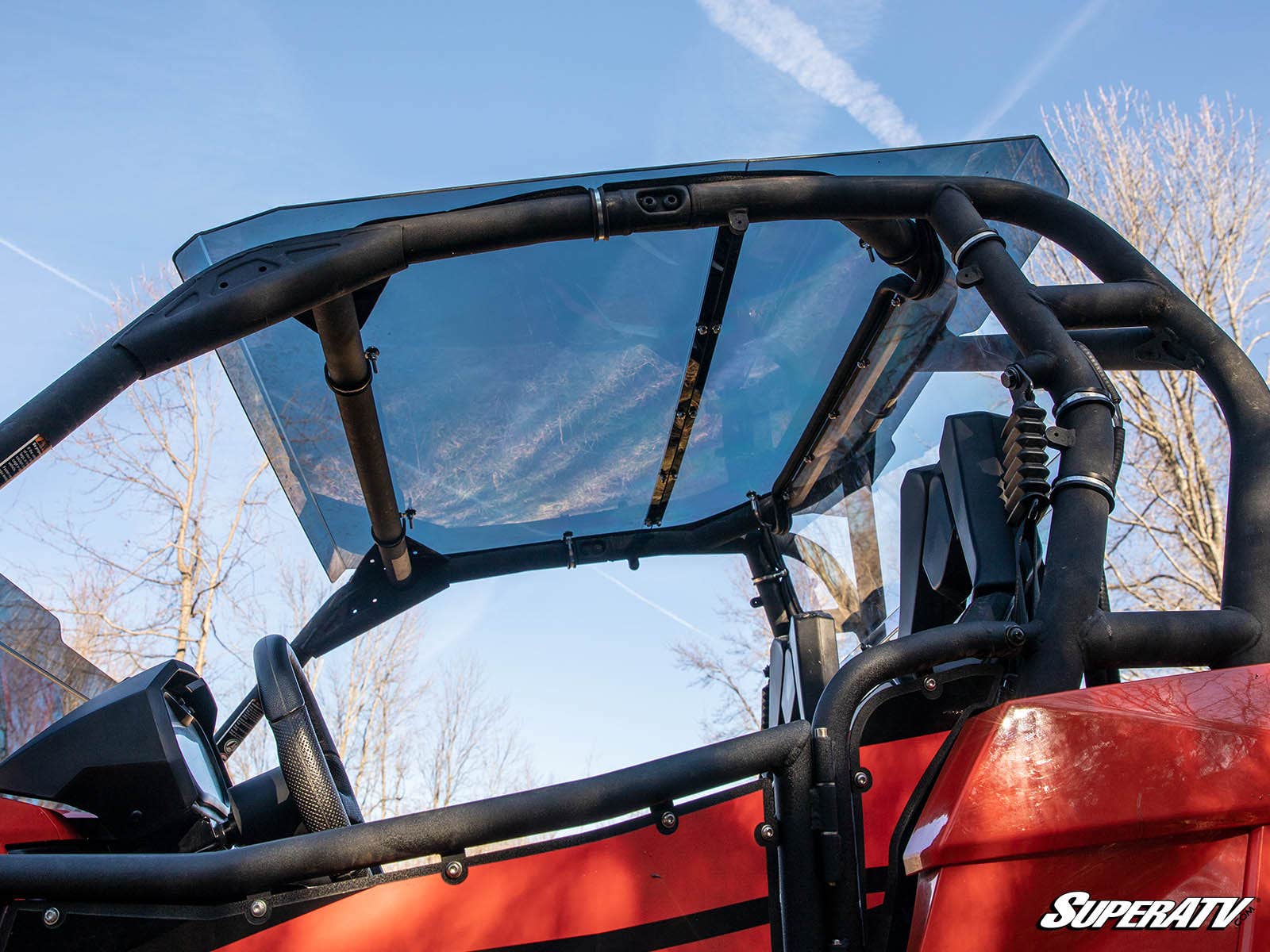 Photo of SuperATV Can-Am Maverick Tinted Roof by SuperATV - Premium Roofs for UTVs / Side by Sides