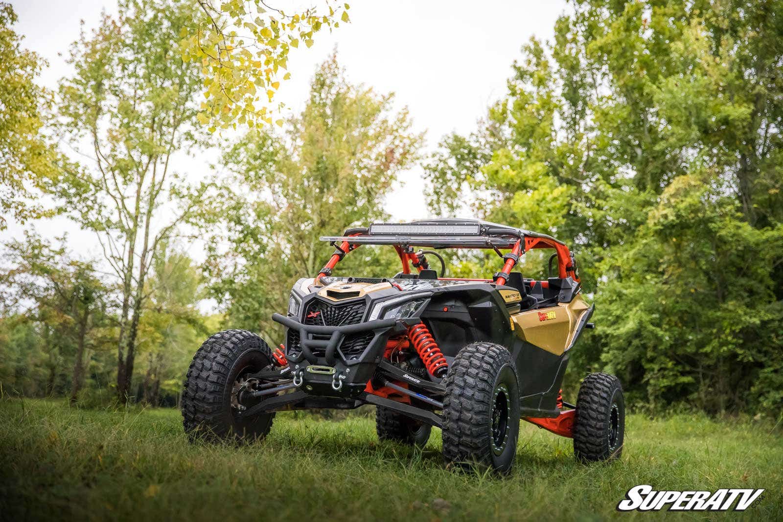 Can-Am Maverick X3 X RS High Clearance Boxed Front A-Arms - Black with Standard Duty Ball Joints