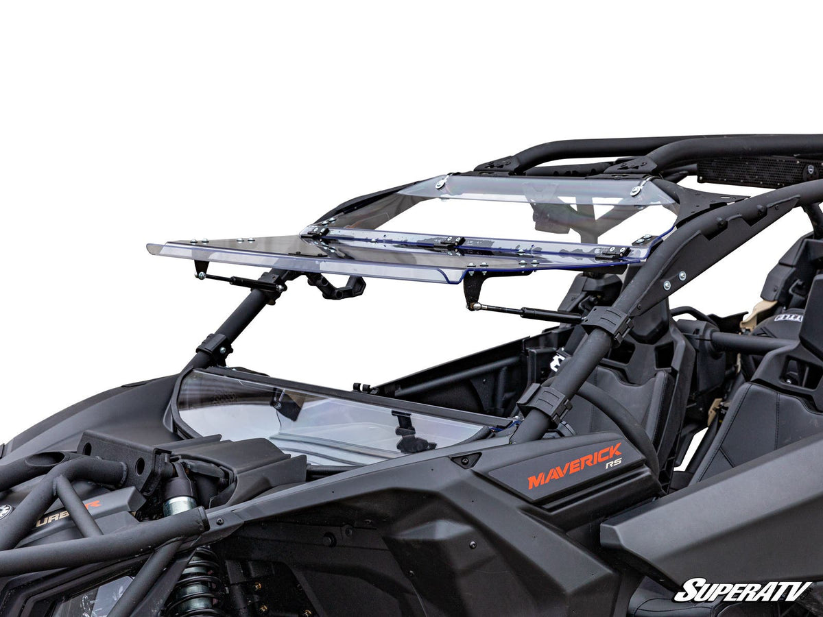 Photo of SuperATV Can-Am Maverick X3 Flip Windshield by SuperATV - Premium Windshields for UTVs / Side by Sides