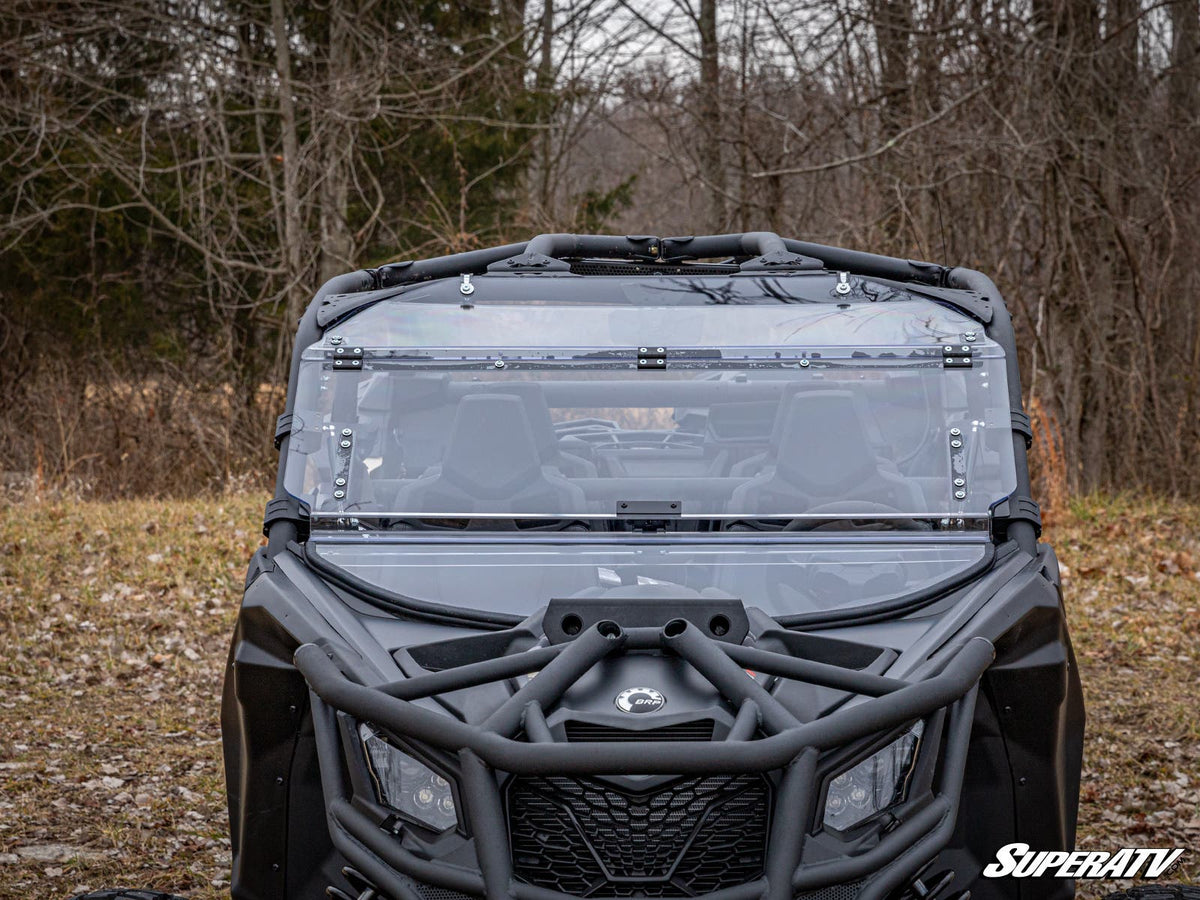 Photo of SuperATV Can-Am Maverick X3 Flip Windshield by SuperATV - Premium Windshields for UTVs / Side by Sides