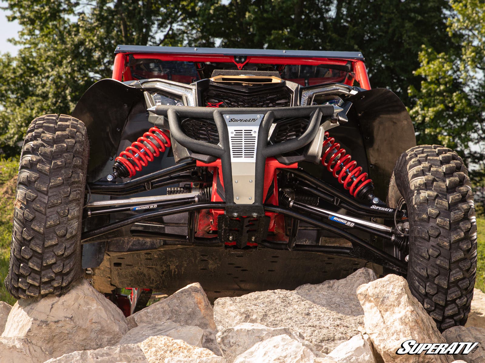 Photo of SuperATV Can-Am Maverick X3 Prerunner Front Bumper by SuperATV - Premium Bumpers for UTVs / Side by Sides