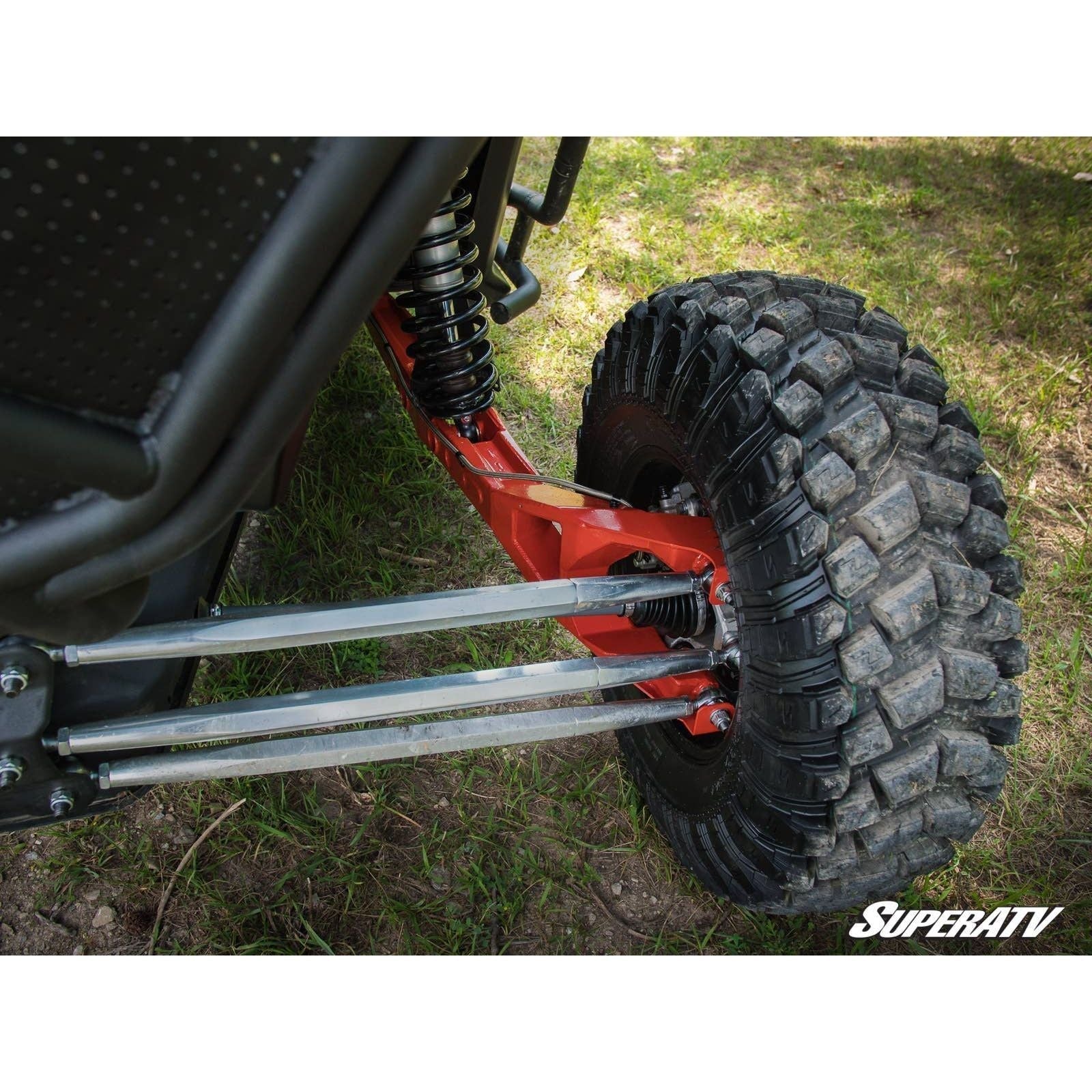 Photo of Can Am X3 Long Travel Kit (Red) by SuperATV - Premium Long Travel Suspension Kits for UTVs / Side by Sides