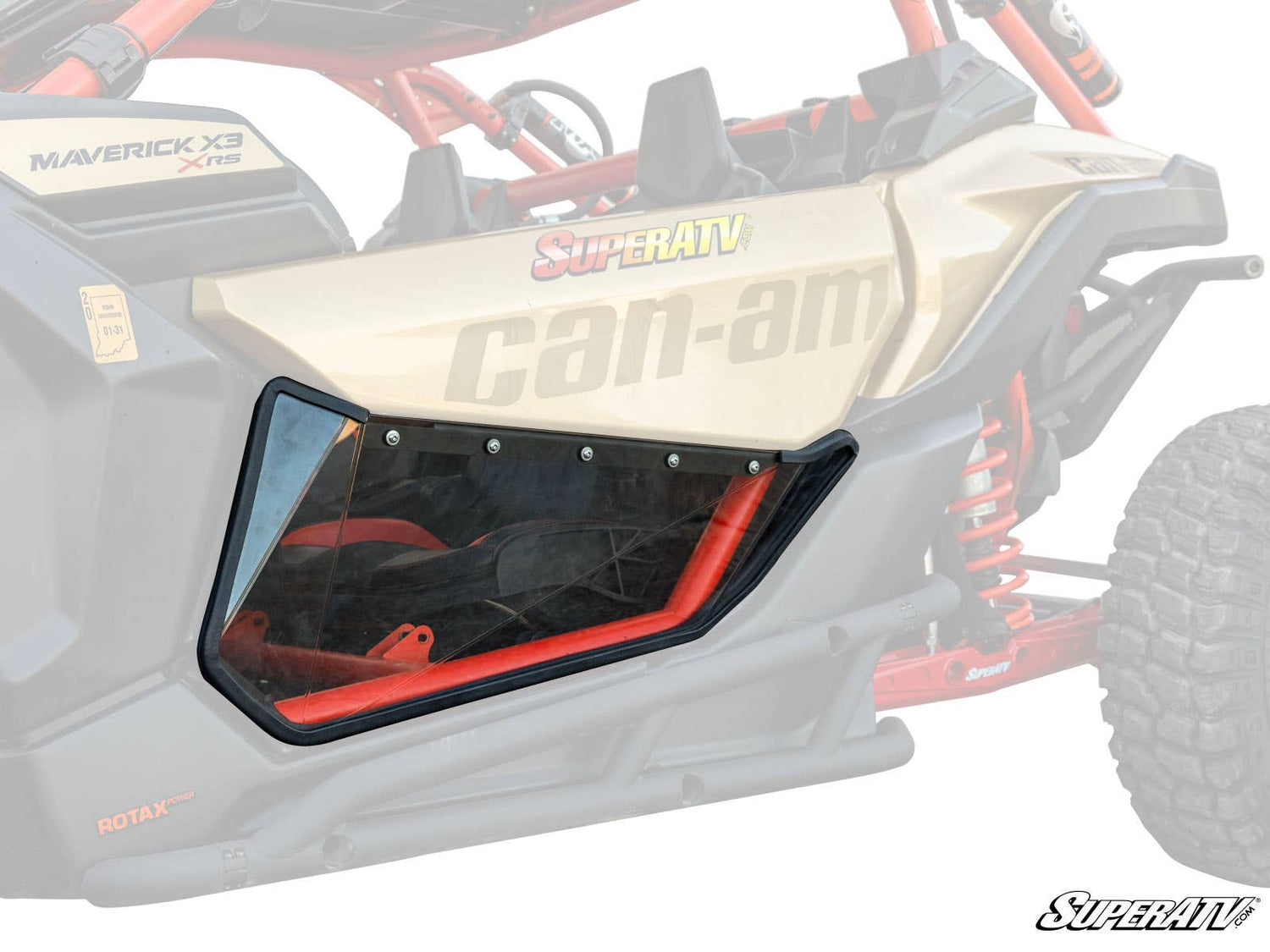 Photo of SuperATV Can-Am Maverick X3 Clear Lower Doors by SuperATV - Premium Doors for UTVs / Side by Sides