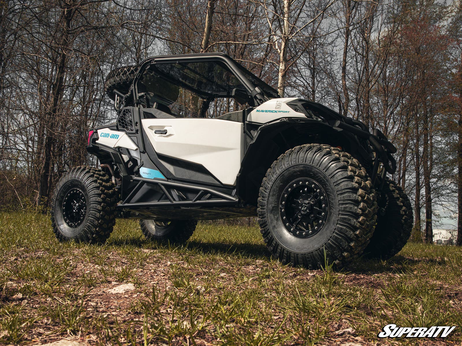 Photo of SuperATV Can-Am Maverick Trail Nerf Bars by SuperATV - Premium Nerf Bars for UTVs / Side by Sides