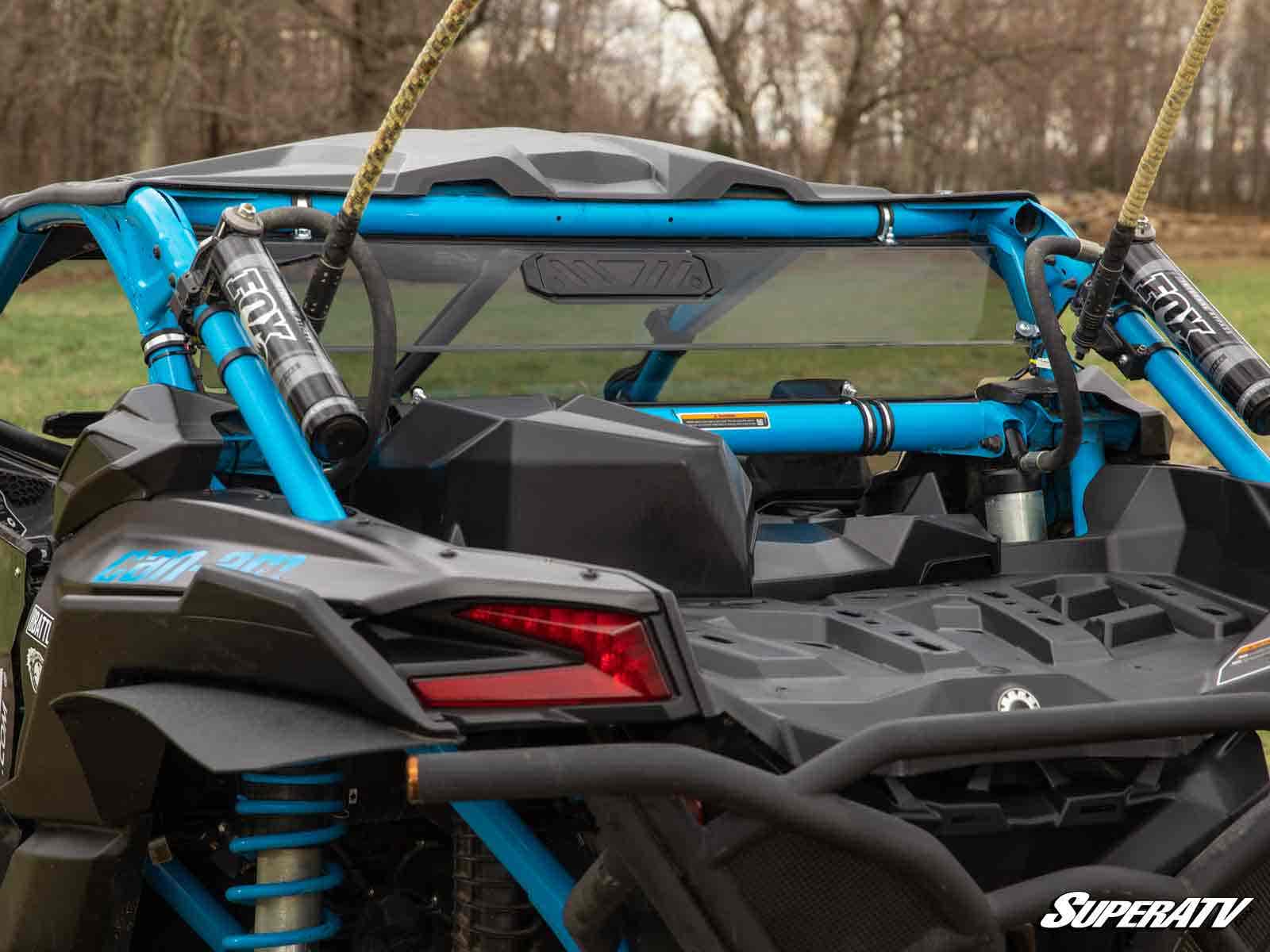 Photo of SuperATV Can-Am Maverick X3 Rear Vented Windshield by SuperATV - Premium Windshields for UTVs / Side by Sides