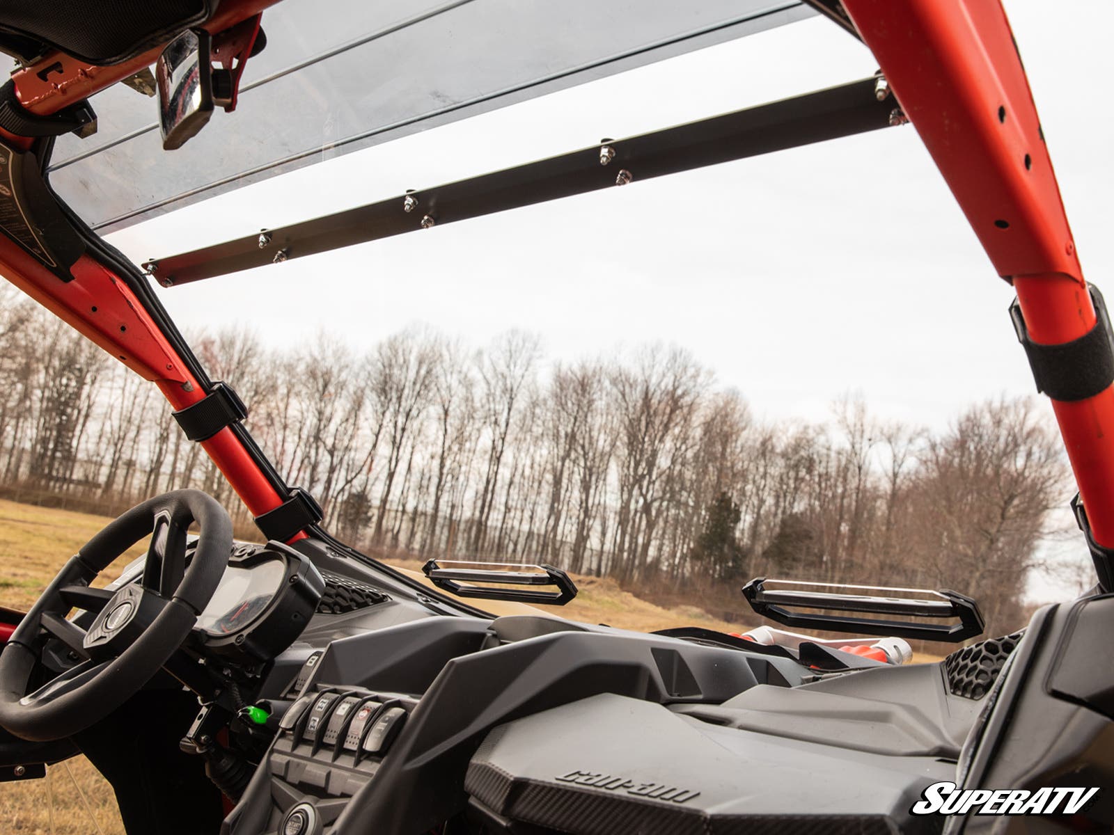 Photo of SuperATV Can-Am Maverick X3 Vented Full Windshield by SuperATV - Premium Windshields for UTVs / Side by Sides