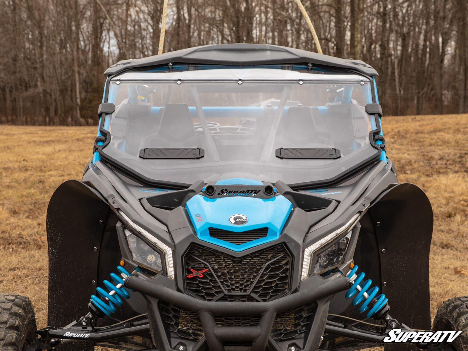 Photo of SuperATV Can-Am Maverick X3 Vented Full Windshield by SuperATV - Premium Windshields for UTVs / Side by Sides