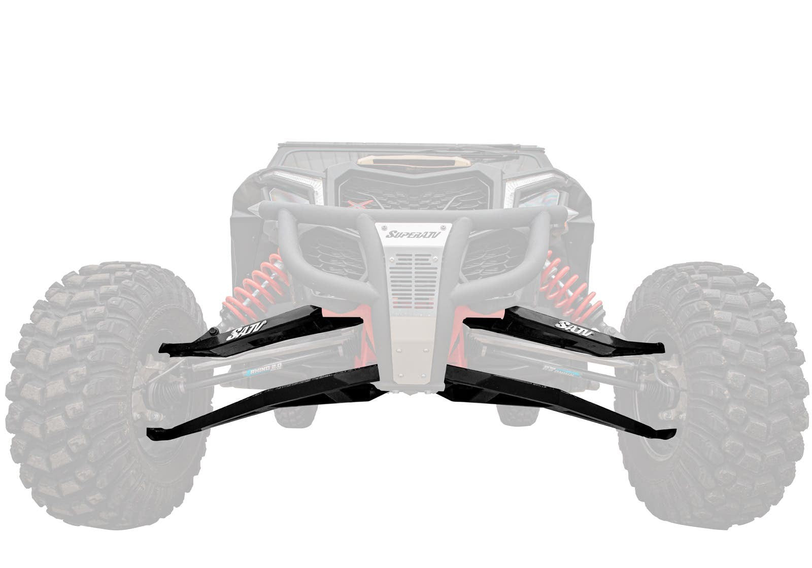 Can-Am 1.5in. Offset Boxed A-Arms | Black | 72in. Wide