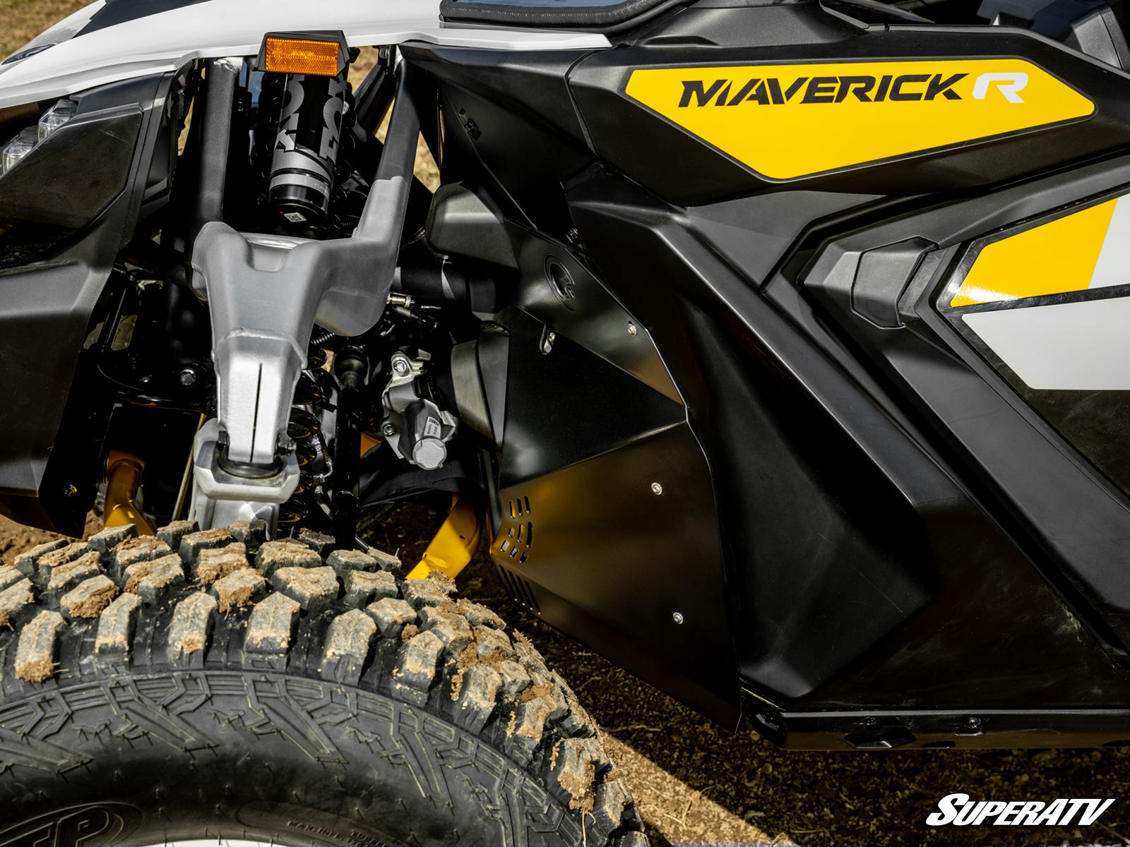 Photo of SuperATV Can-Am Maverick R Front Inner Fender Guards by SuperATV - Premium Fenders & Fender Guards for UTVs / Side by Sides