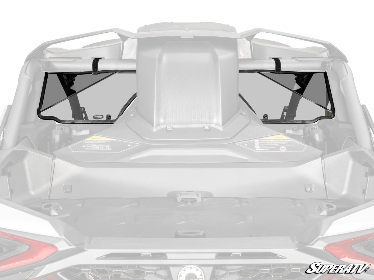 Photo of SuperATV Can-Am Maverick R Scratch-Resistant Rear Windshield by SuperATV - Premium Windshields for UTVs / Side by Sides