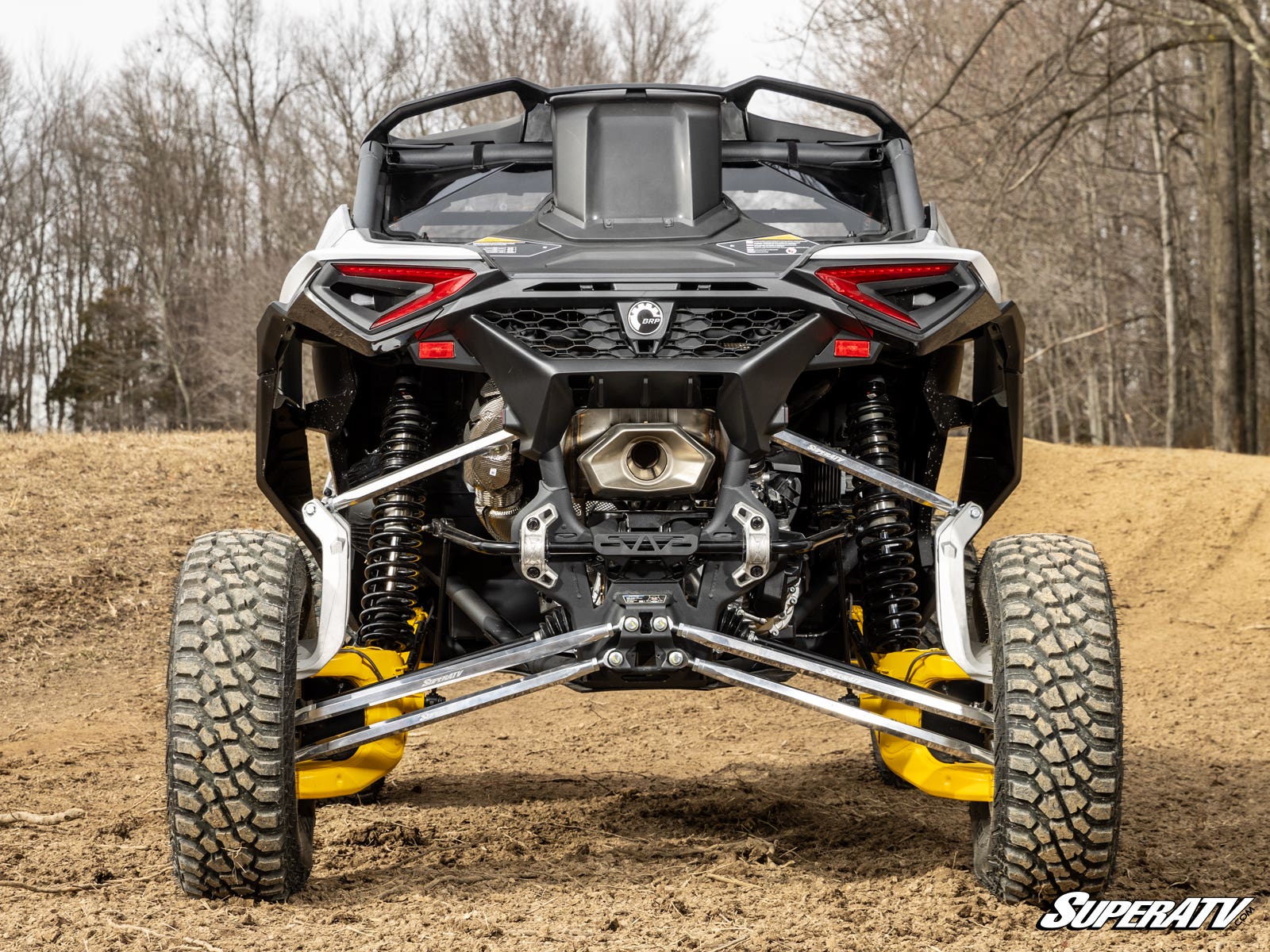 Photo of SuperATV Can-Am Maverick R Scratch-Resistant Rear Windshield by SuperATV - Premium Windshields for UTVs / Side by Sides