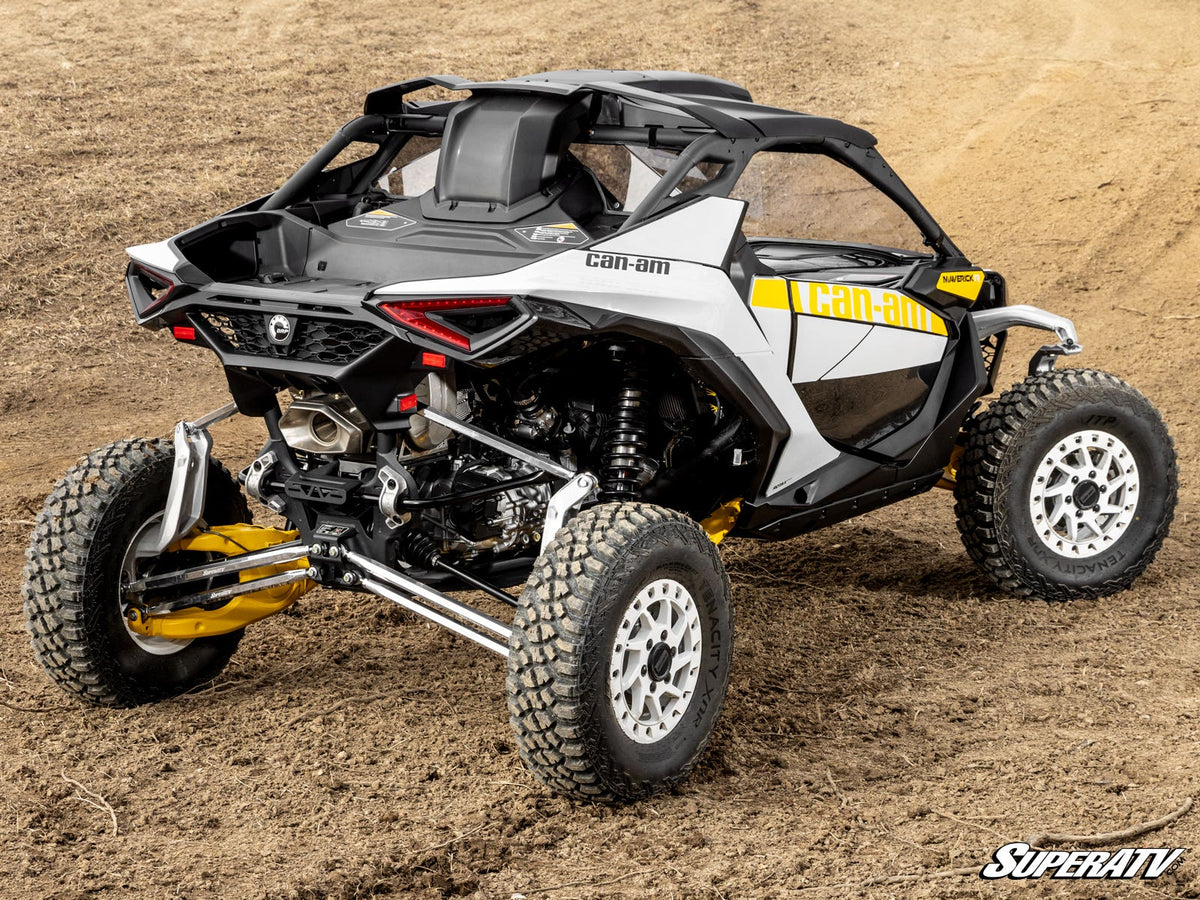 Photo of SuperATV Can-Am Maverick R Scratch-Resistant Rear Windshield by SuperATV - Premium Windshields for UTVs / Side by Sides