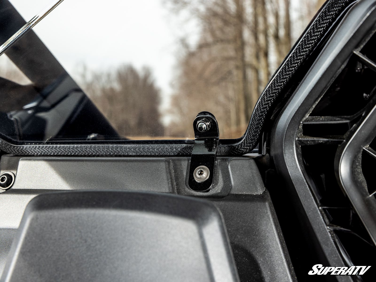 Photo of SuperATV Can-Am Maverick R Scratch-Resistant Rear Windshield by SuperATV - Premium Windshields for UTVs / Side by Sides