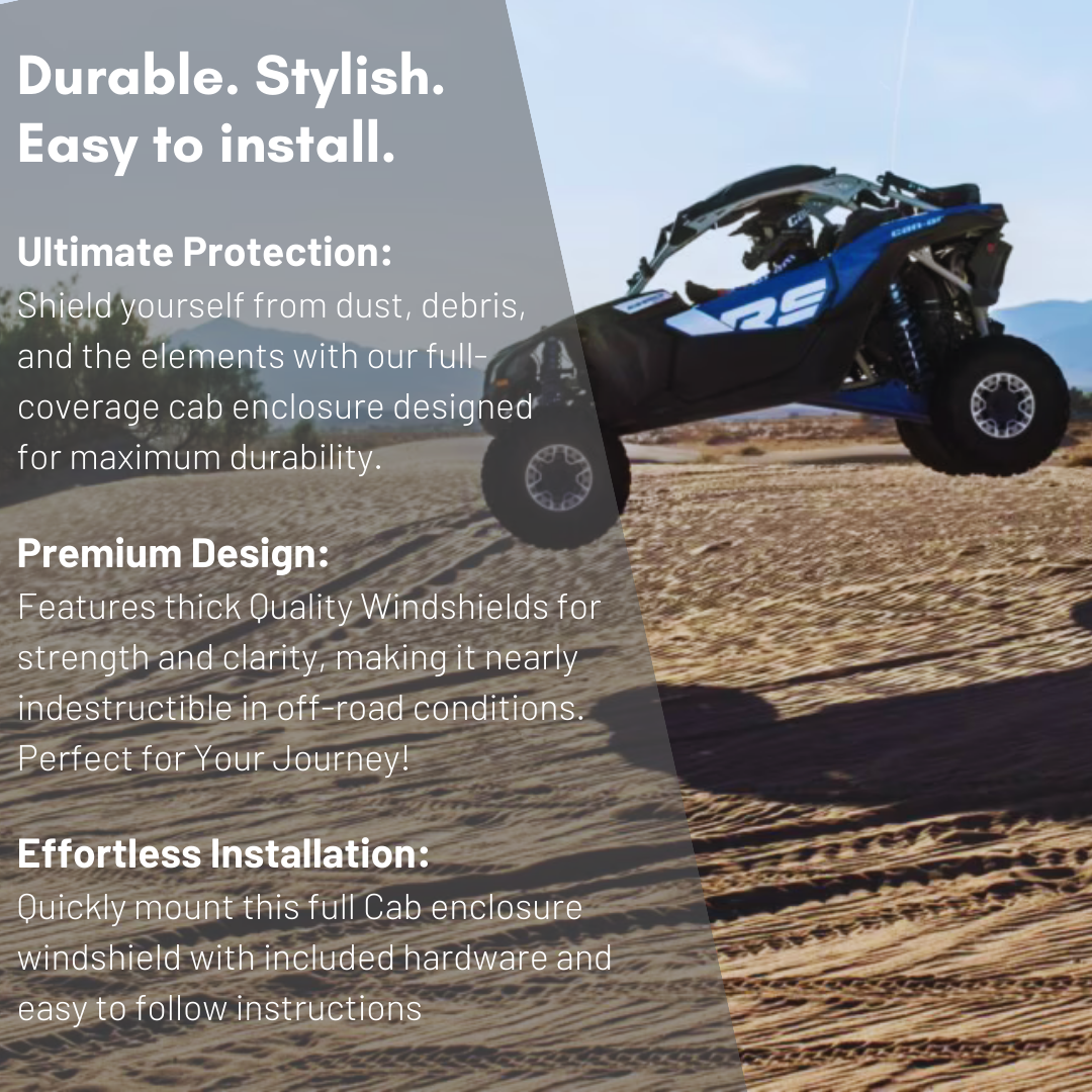 Photo of Can-Am X3 RC Full Glass Windshield (2018+) by Dirt Warrior Accessories - Premium Windshields for UTVs / Side by Sides