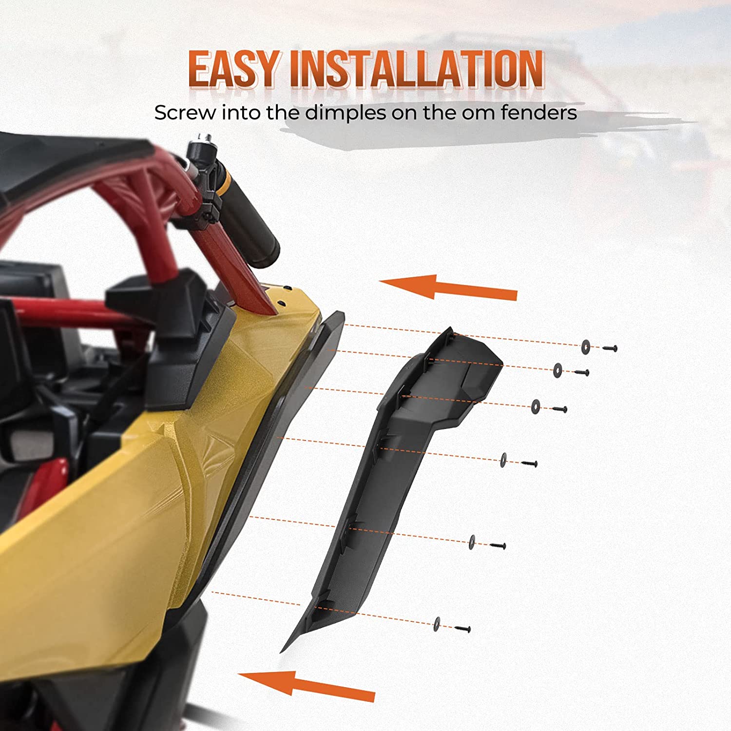 Photo of Front Bumpers & Mud Fender Flares for Can-Am Maverick X3 by Kemimoto - Premium for UTVs / Side by Sides