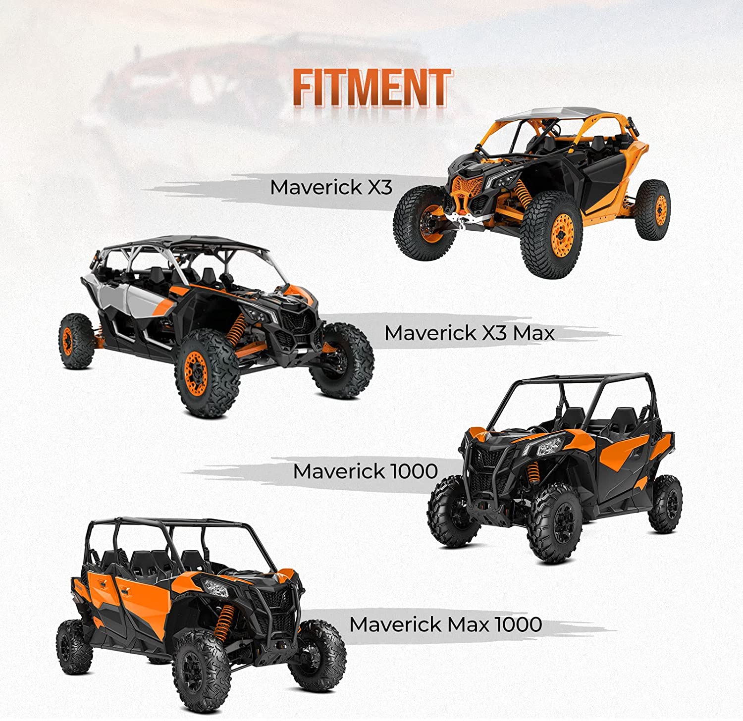 Photo of Front Bumpers & Mud Fender Flares for Can-Am Maverick X3 by Kemimoto - Premium for UTVs / Side by Sides