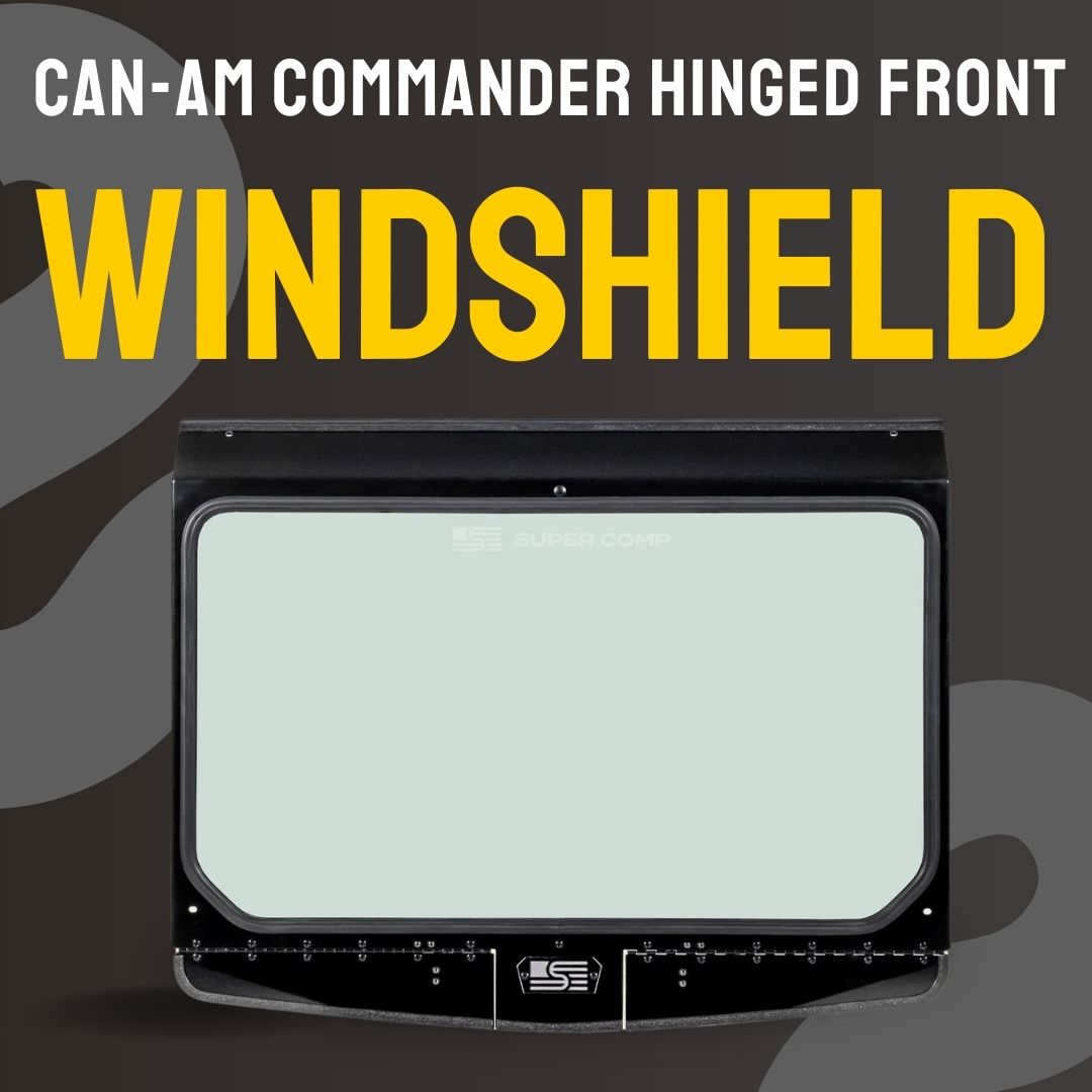 Can-Am Commander Hinged Front Windshield