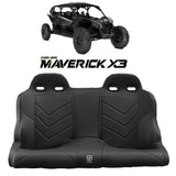 Photo of Maverick X3 Rear Bench Seat W Harnesses (2017-2025) by UTV Mountain Accessories - Premium Seats & Accessories for UTVs / Side by Sides