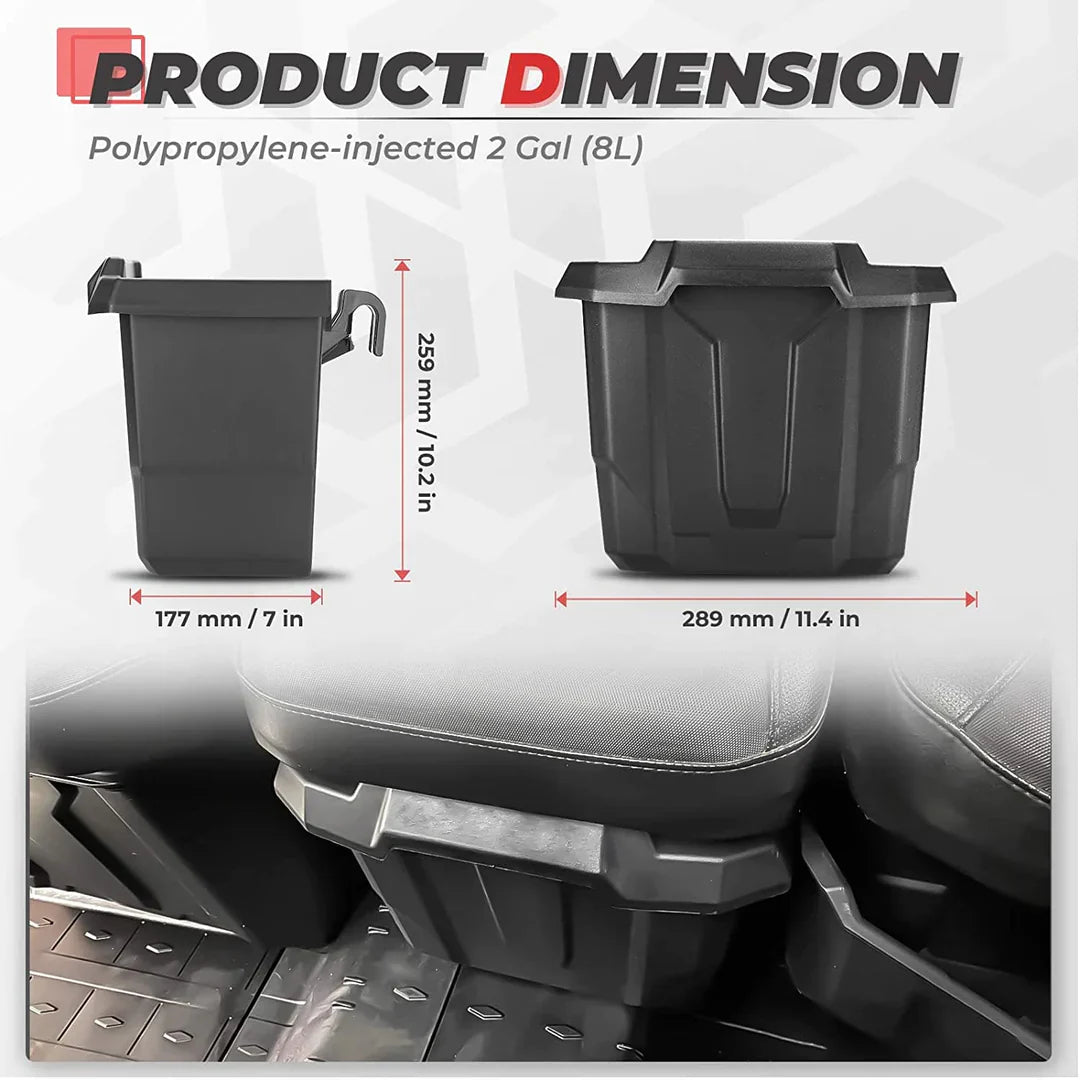 Photo of Removable Storage Box & Center Underseat Storage Box for Can Am Defender by Kemimoto - Premium for UTVs / Side by Sides