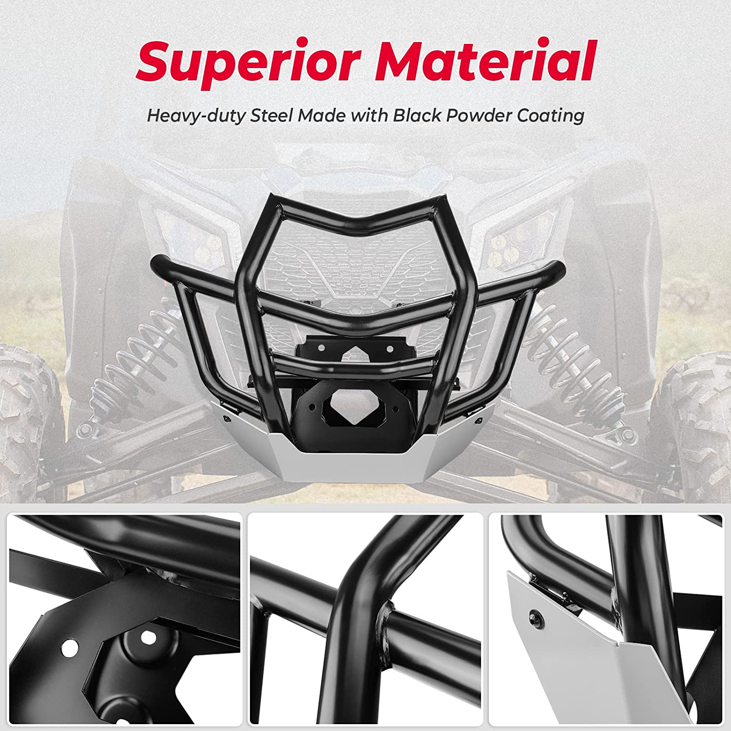 Photo of Front Bumpers & Mud Fender Flares for Can-Am Maverick X3 by Kemimoto - Premium for UTVs / Side by Sides