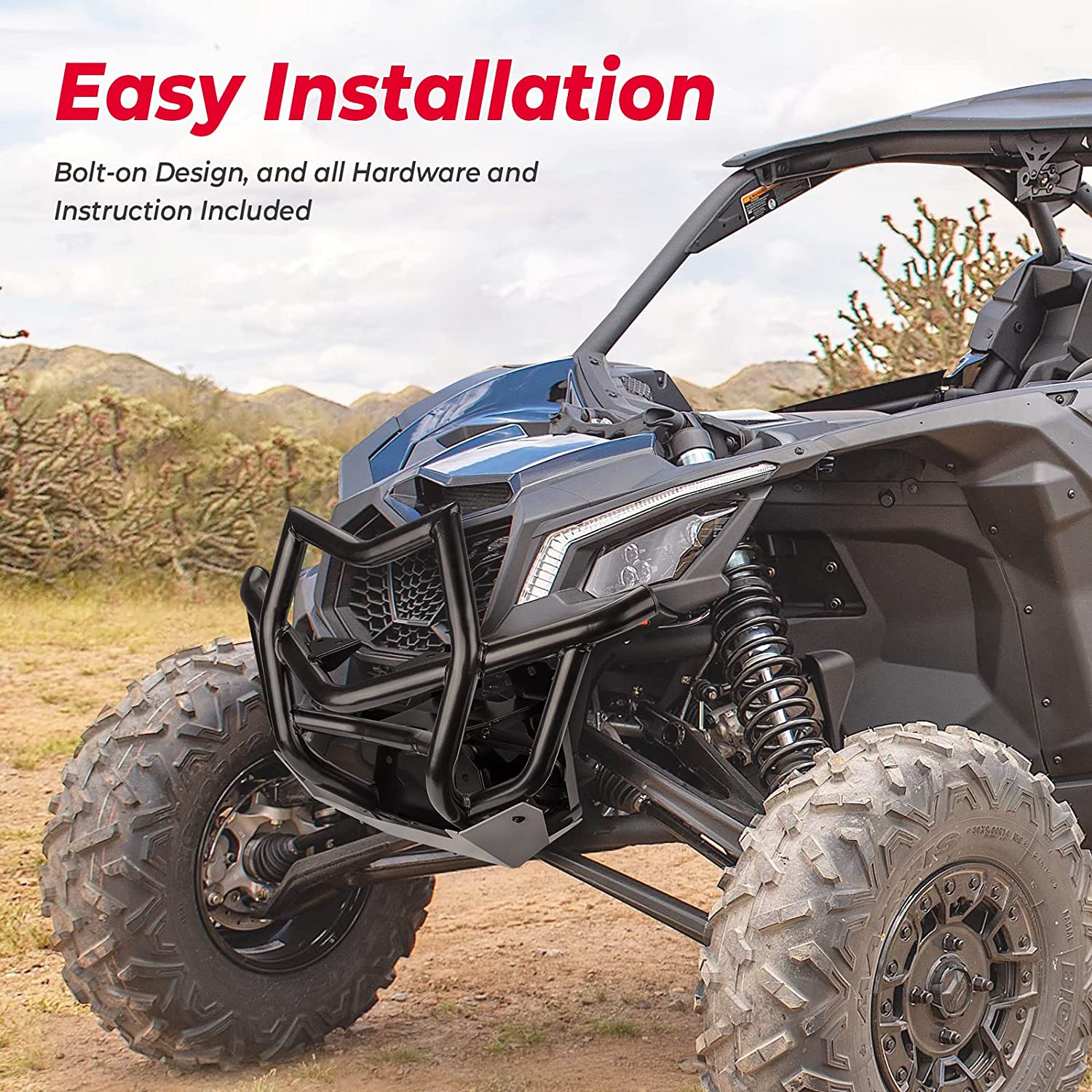 Photo of Front Bumpers & Mud Fender Flares for Can-Am Maverick X3 by Kemimoto - Premium for UTVs / Side by Sides