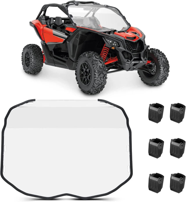 Photo of Kemimoto Full Windshield for Can-Am Maverick X3 / X3 MAX by Kemimoto - Premium for UTVs / Side by Sides