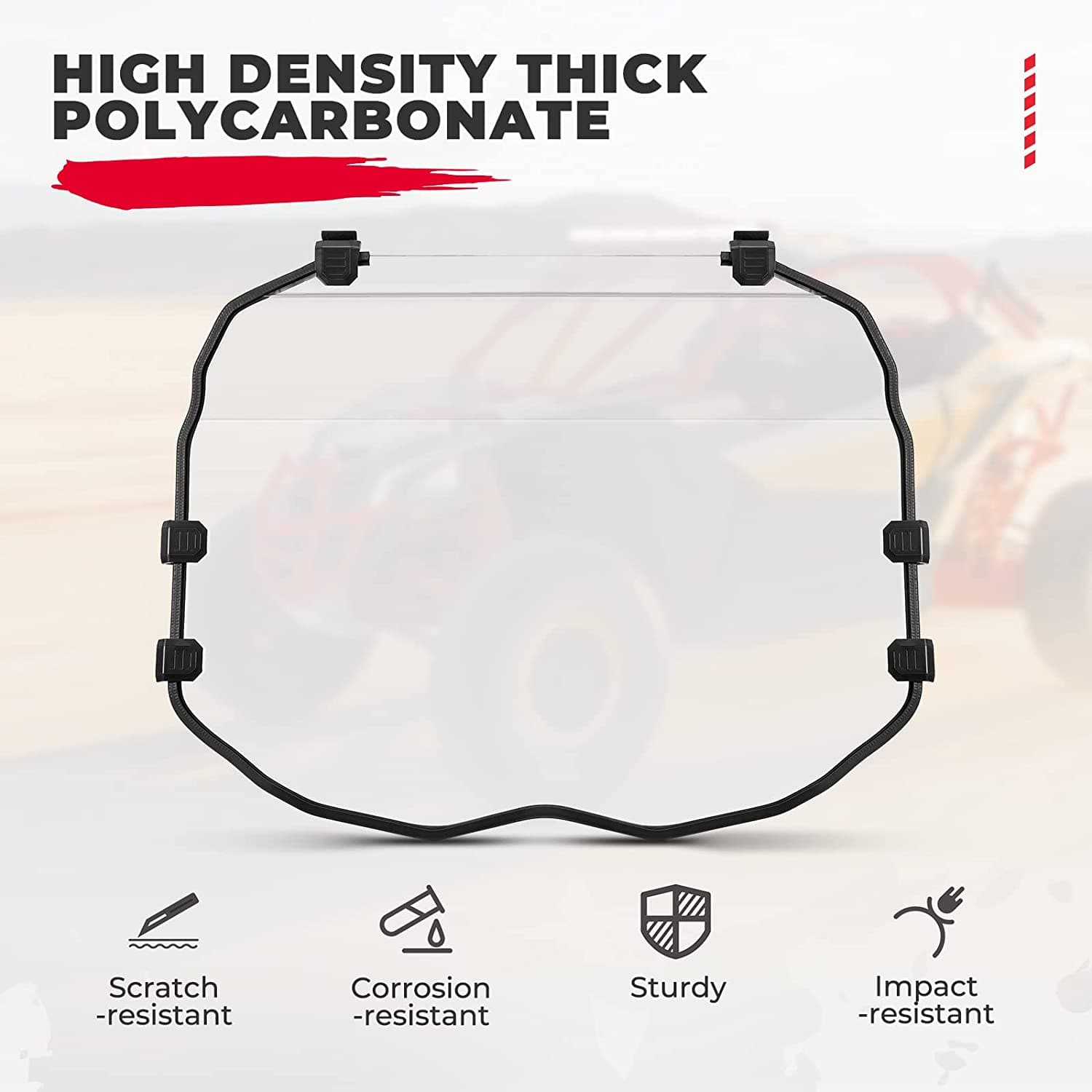 Photo of Kemimoto Full Windshield for Can-Am Maverick X3 / X3 MAX by Kemimoto - Premium for UTVs / Side by Sides