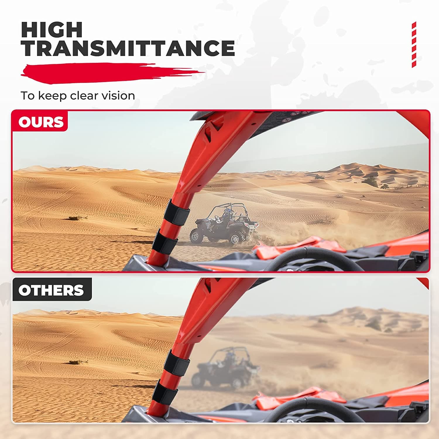 Photo of Kemimoto Full Windshield for Can-Am Maverick X3 / X3 MAX by Kemimoto - Premium for UTVs / Side by Sides